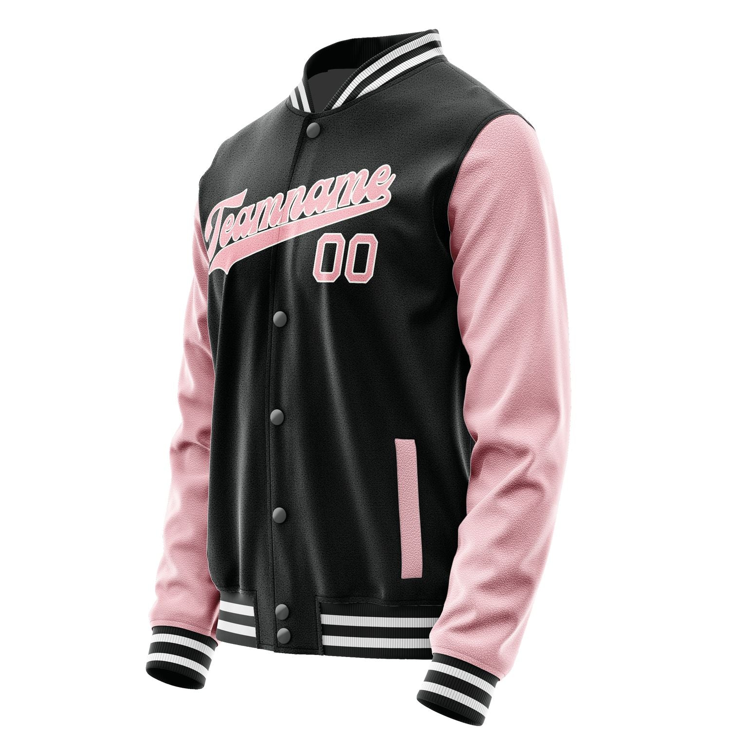 Maßgeschneidertes Schwarz Rosa Jacke JA1717211718B31821