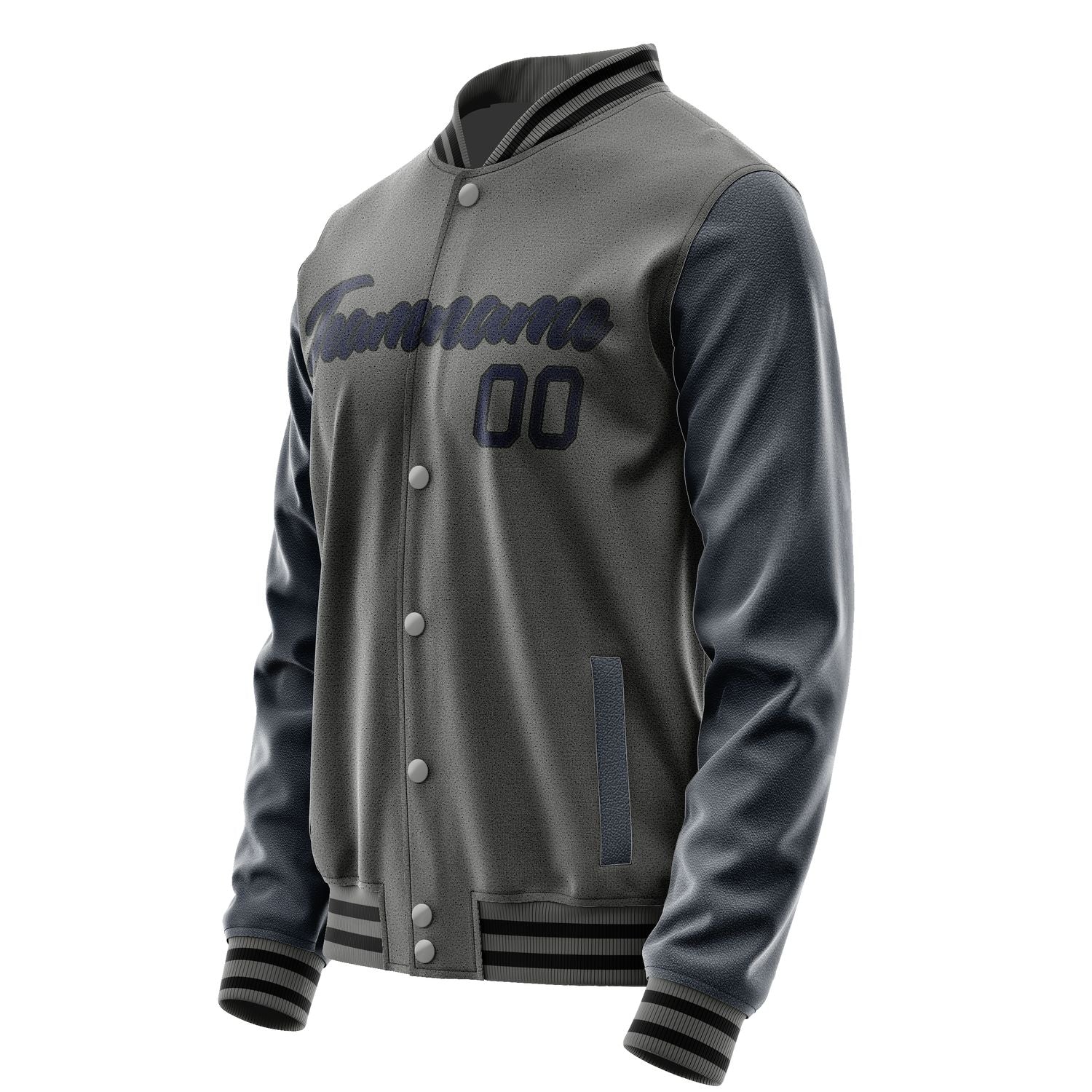 Maßgeschneidertes Dunkelgrau Stahlblau Jacke JA2020112017B21711