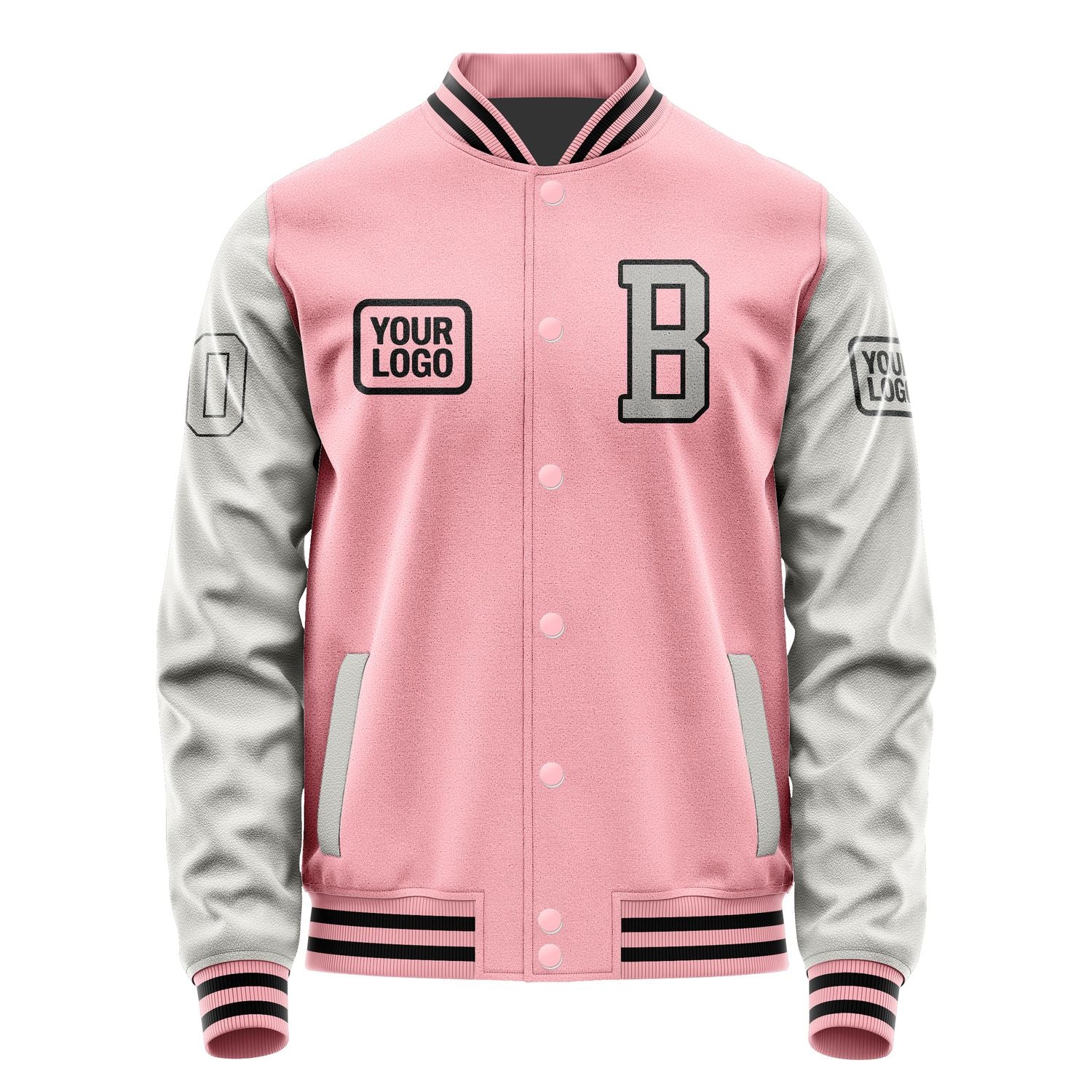 Maßgeschneidertes Rosa Grau Jacke JA212104211717040417