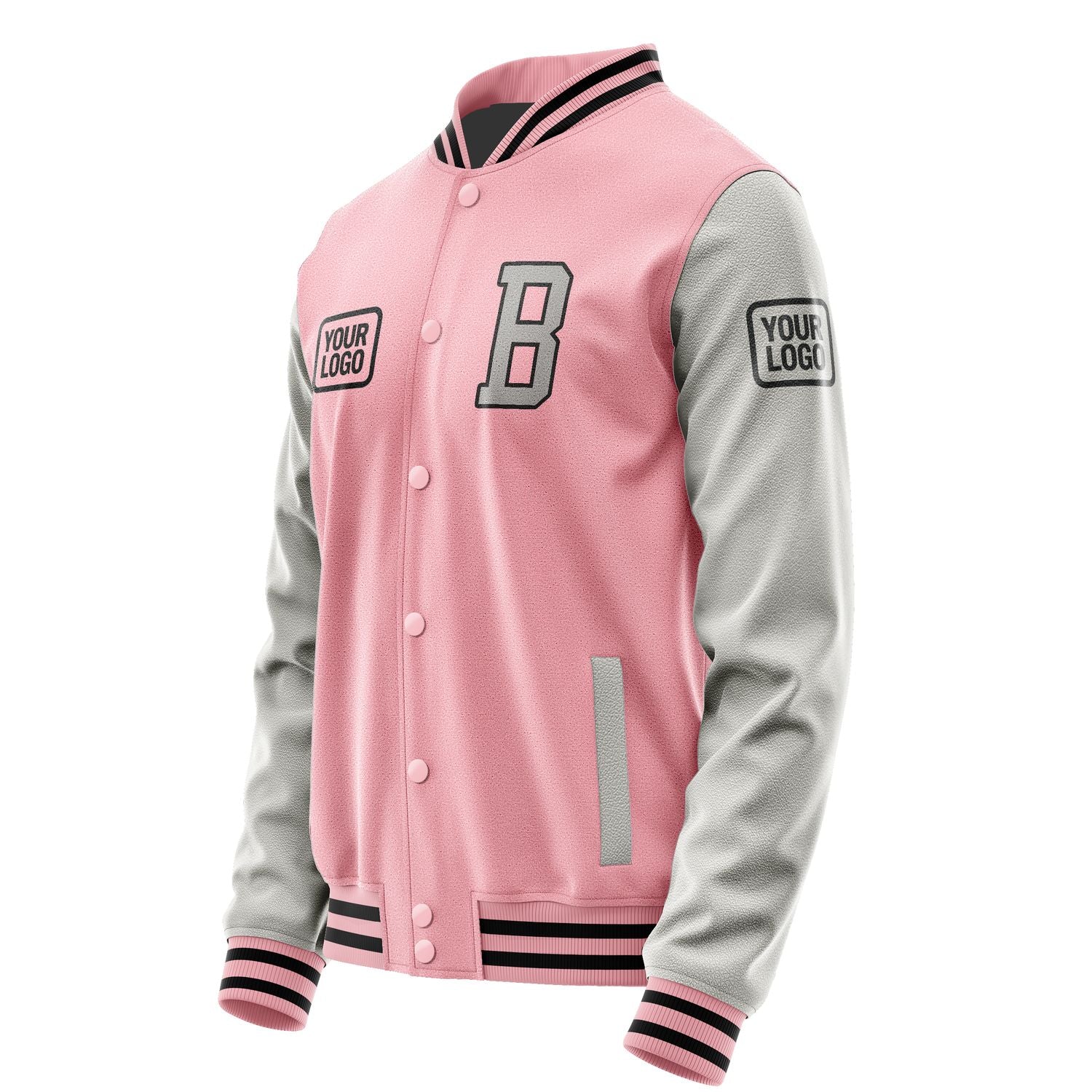 Maßgeschneidertes Rosa Grau Jacke JA212104211717040417