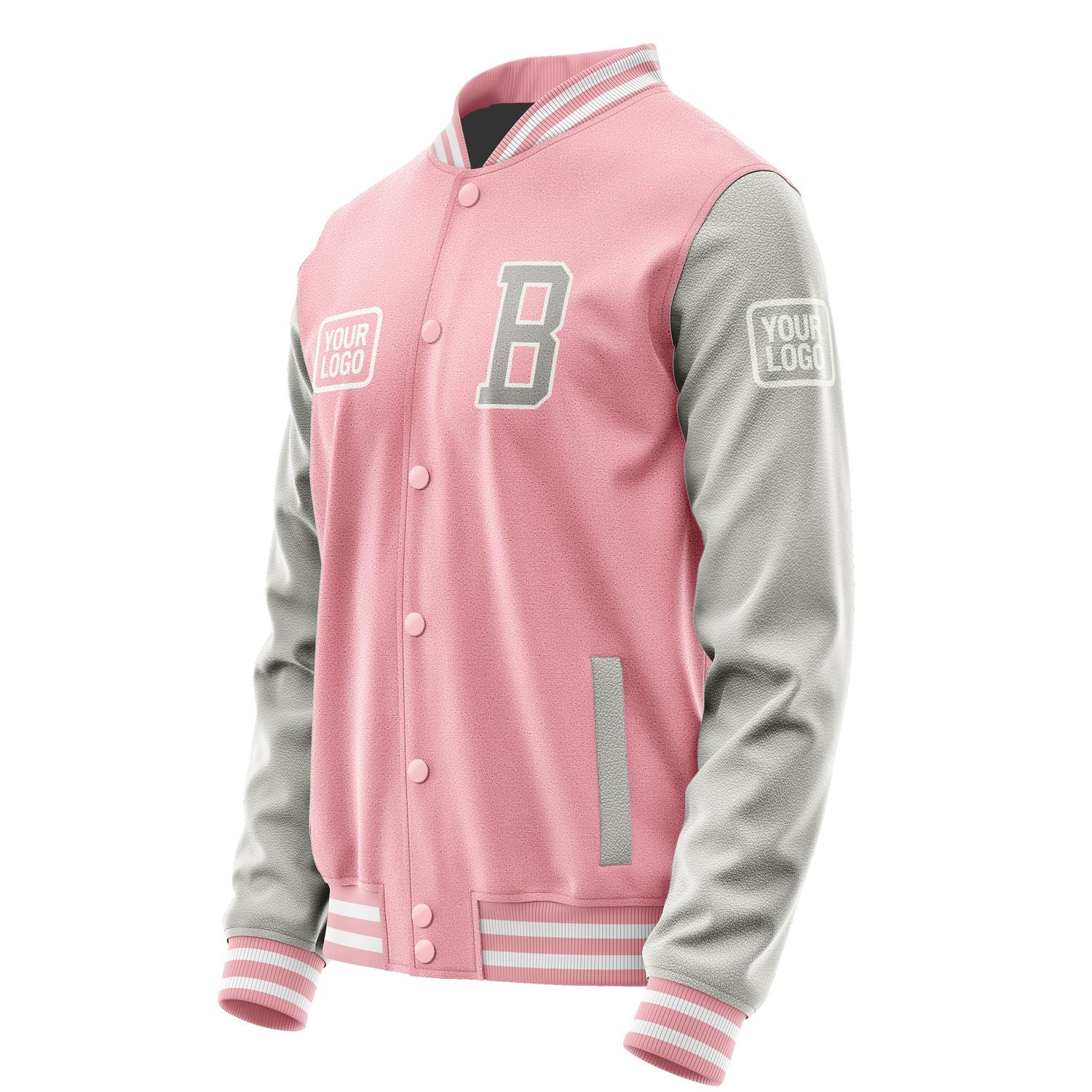 Maßgeschneidertes Rosa Grau Jacke JA212104211818040418