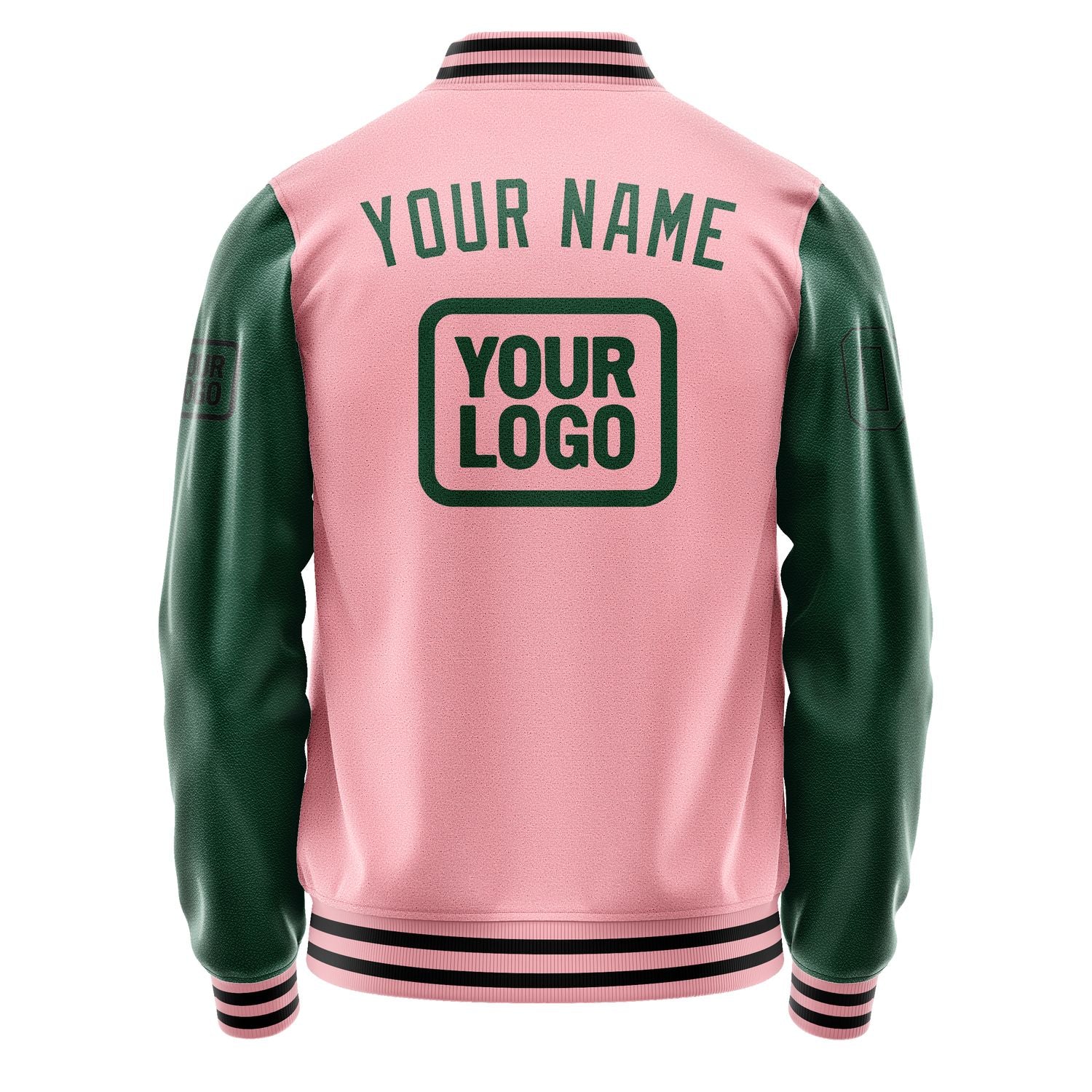 Maßgeschneidertes Rosa Moosgrün Jacke JA212105211717050517