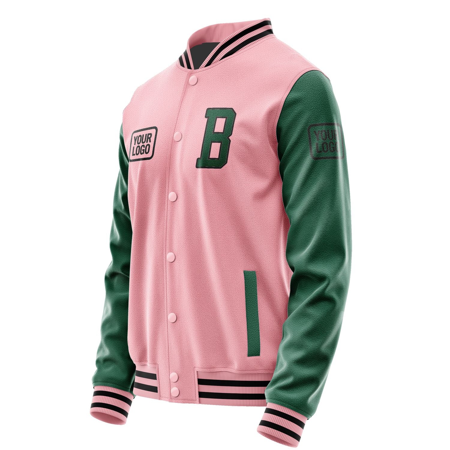 Maßgeschneidertes Rosa Moosgrün Jacke JA212105211717050517
