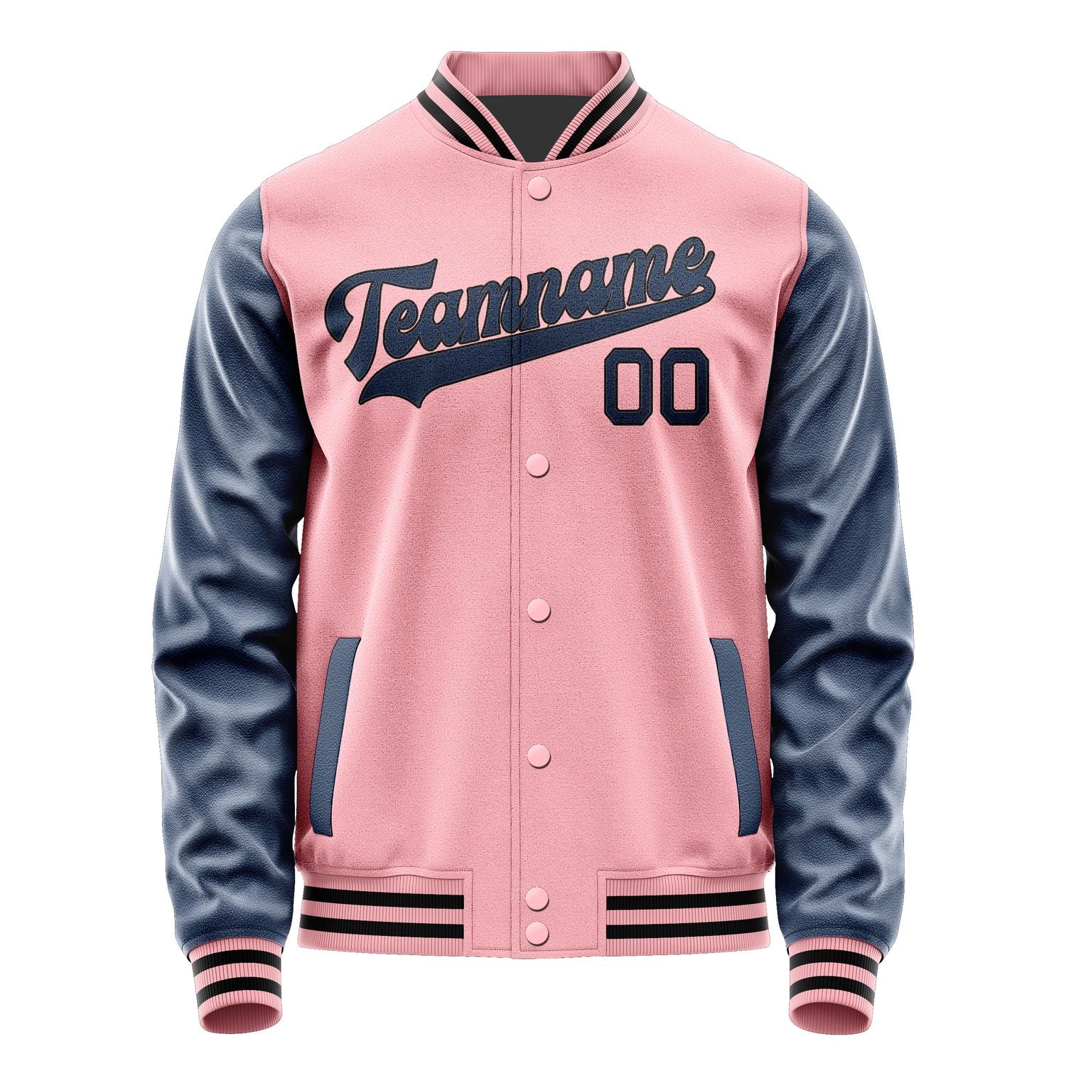 Maßgeschneidertes Rosa Marineblau Jacke JA2121102117B31710