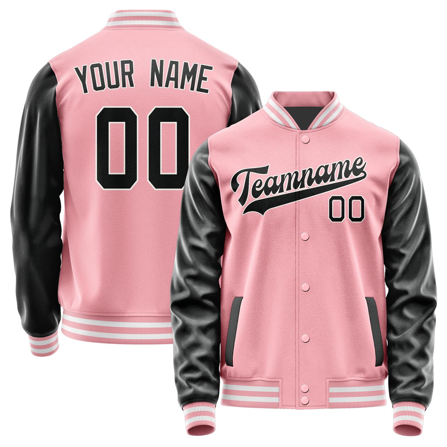 Maßgeschneidertes Rosa Schwarz Jacke JA2121172118B31817