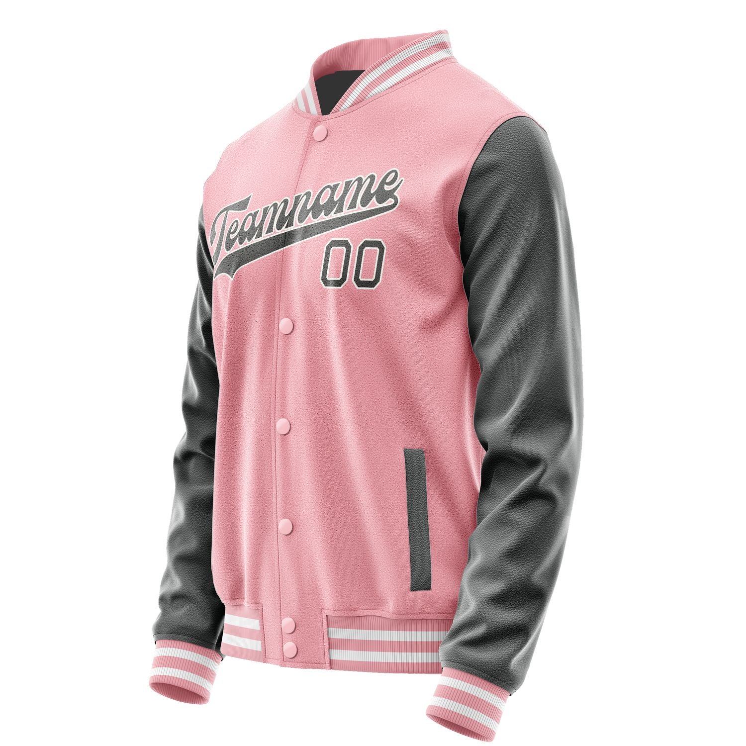Maßgeschneidertes Rosa Dunkelgrau Jacke JA2121202118B31820