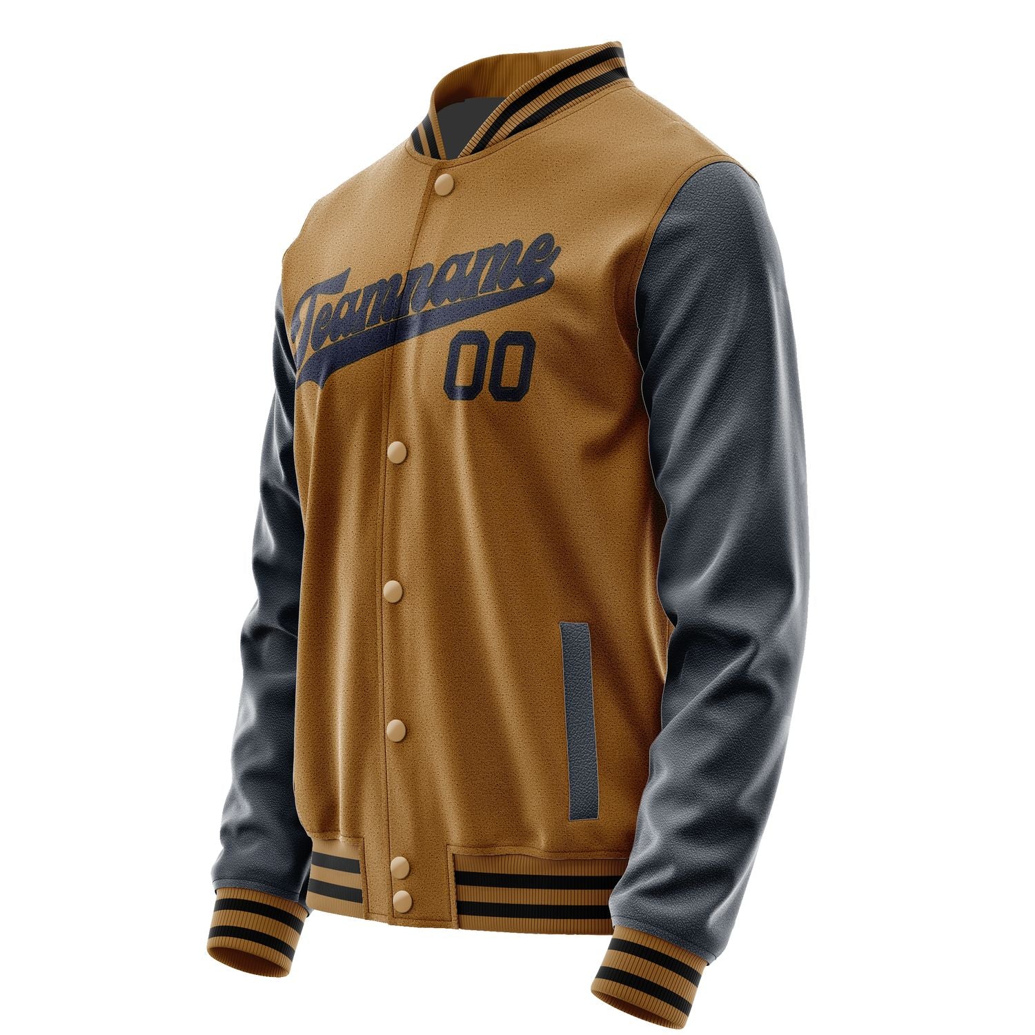 Maßgeschneidertes Khaki Stahlblau Jacke JA2222112217B31711