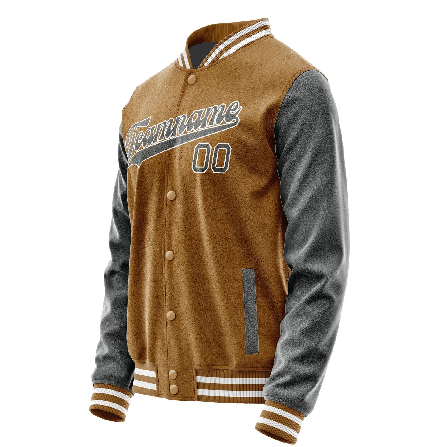 Maßgeschneidertes Khaki Dunkelgrau Jacke JA2222202218B31820