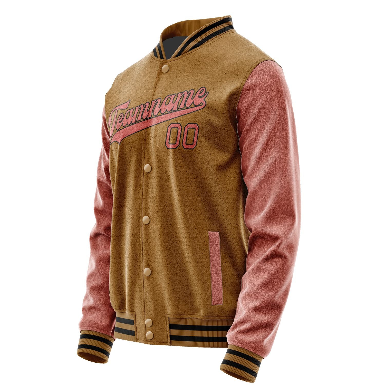 Maßgeschneidertes Khaki Kupferrose Jacke JA2222292217B31729