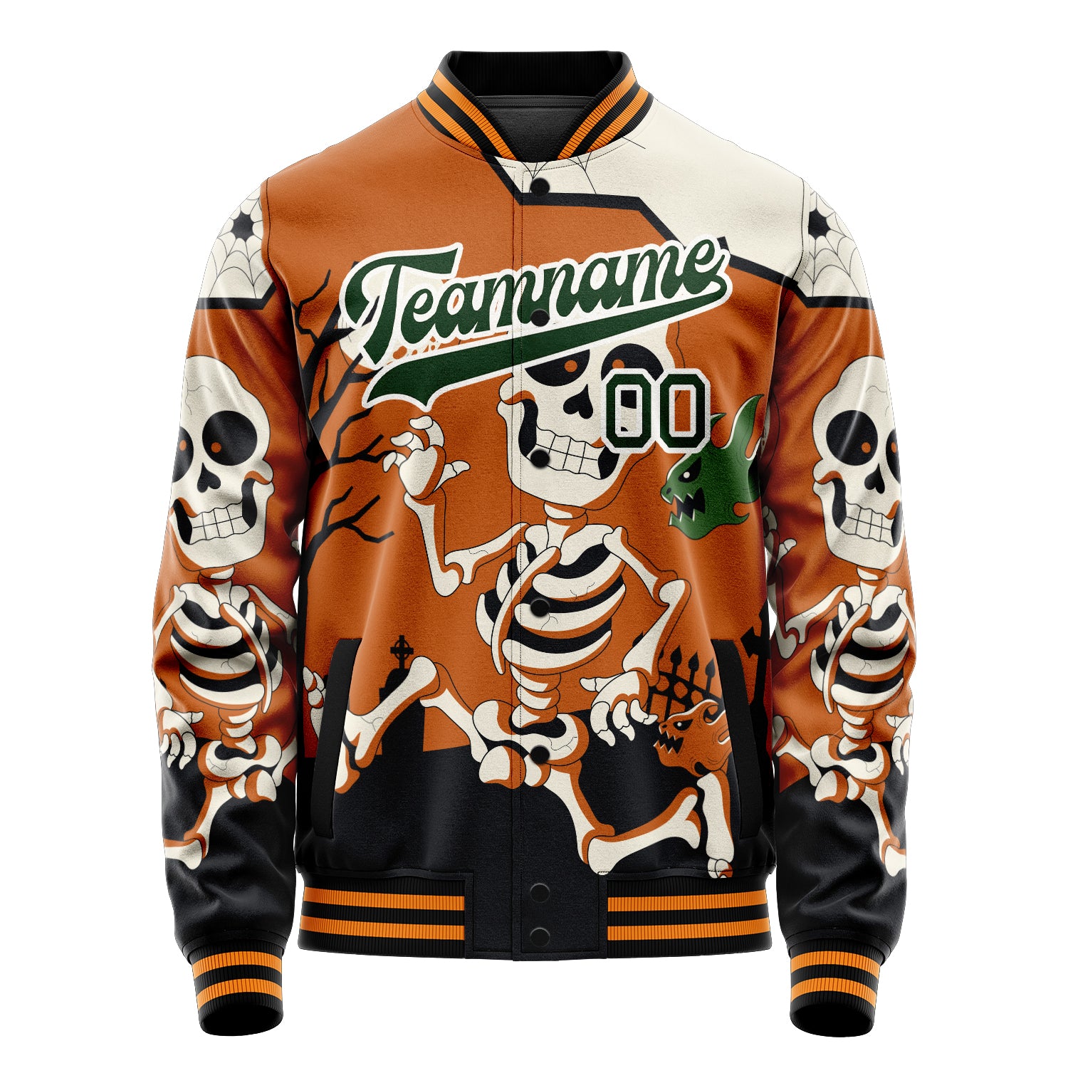 Maßgeschneidertes Braun Halloween Jacke