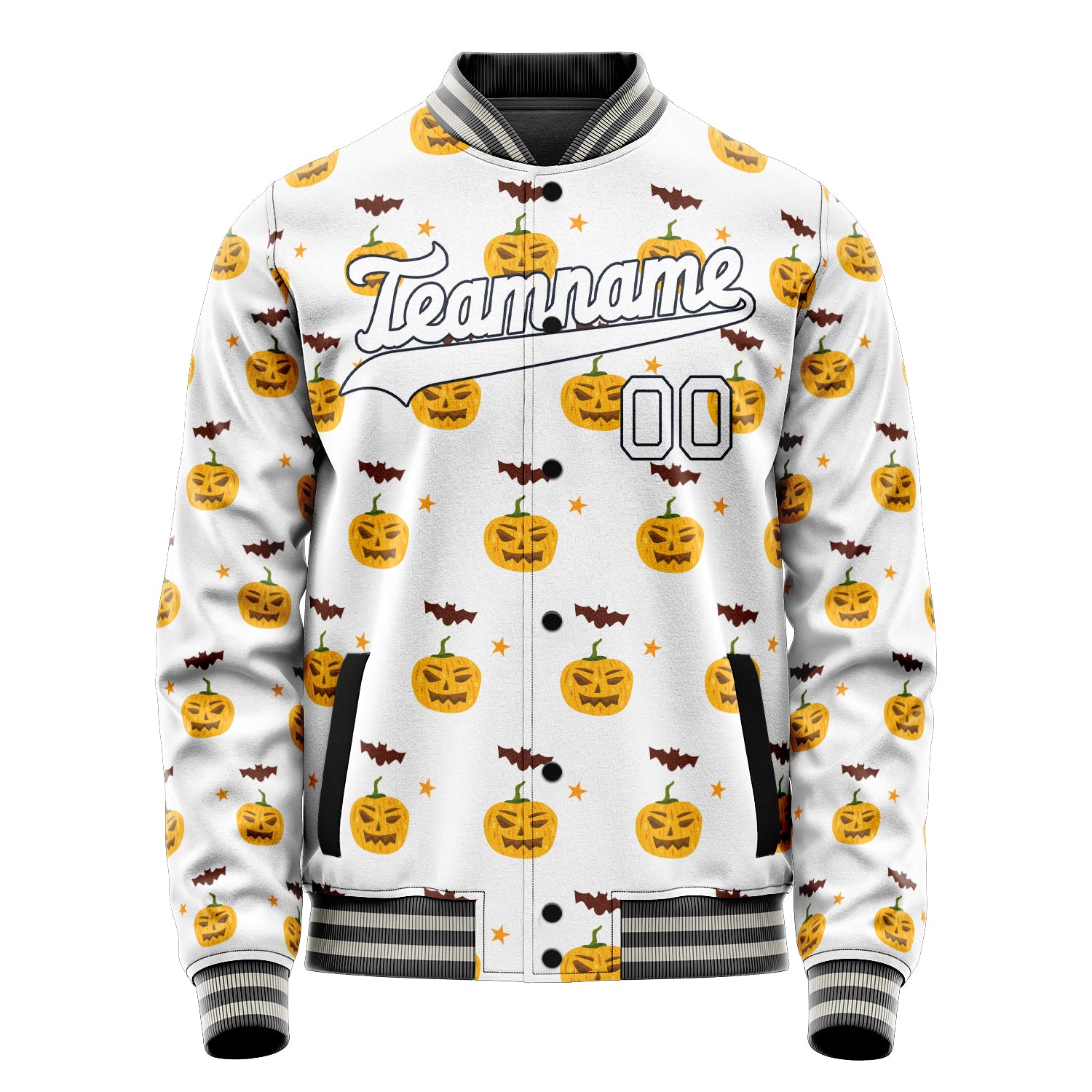 Maßgeschneidertes Weiß Halloween Jacke