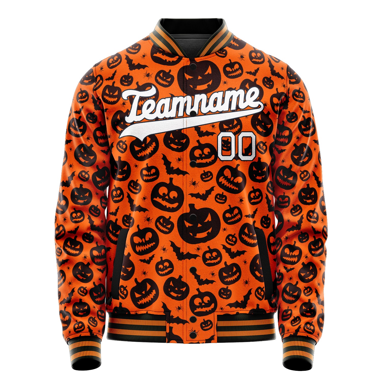 Maßgeschneidertes Orange Halloween Jacke