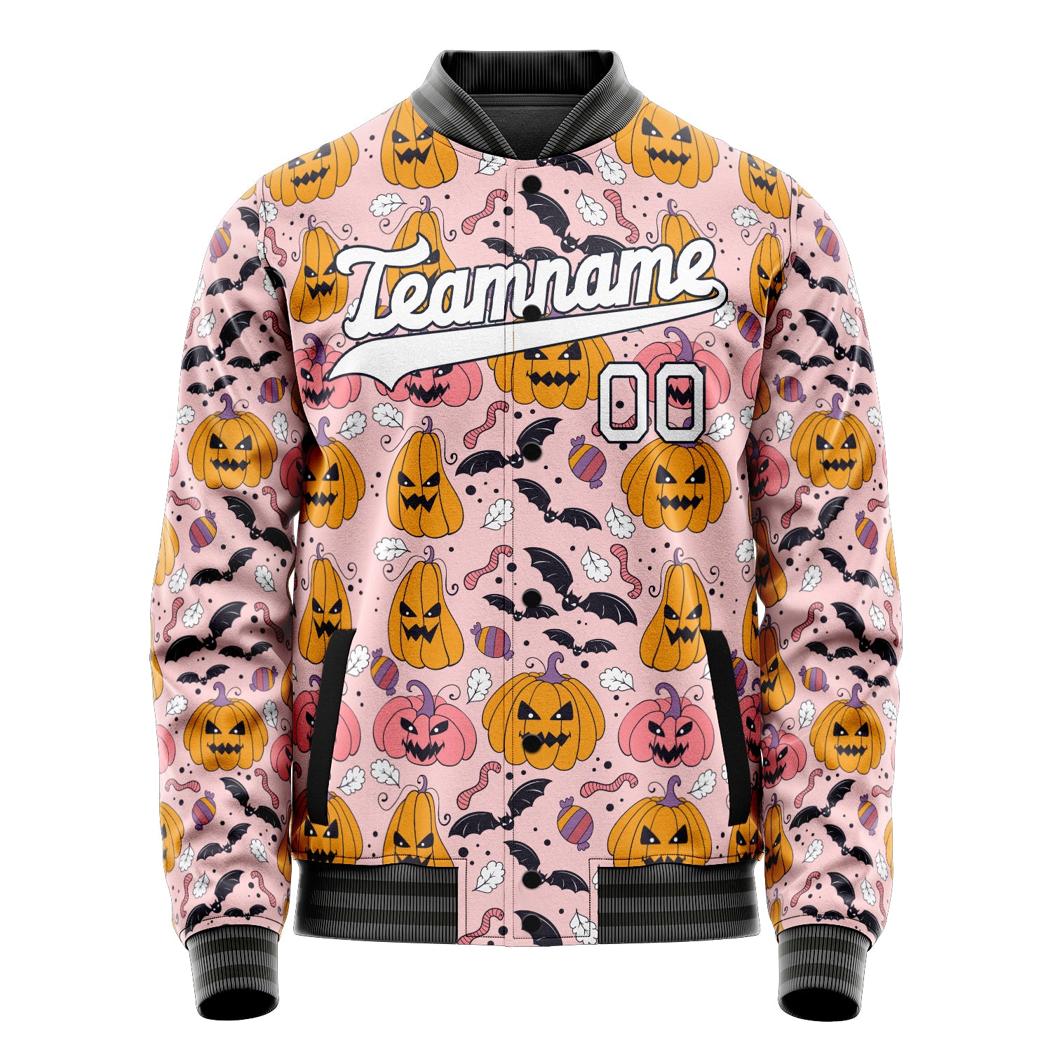 Maßgeschneidertes Rosa Halloween Jacke