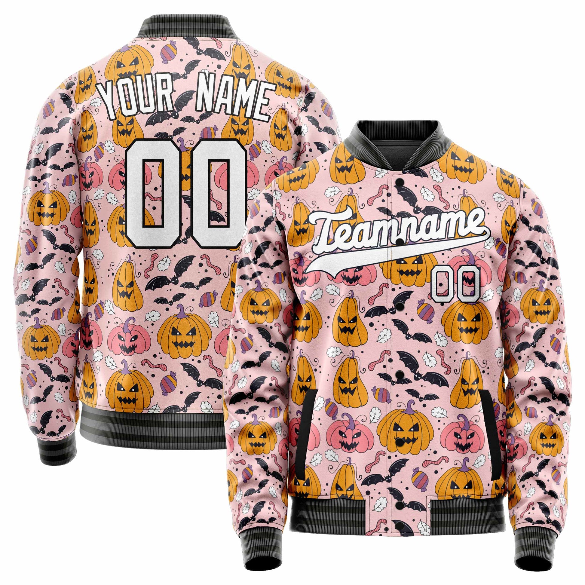 Maßgeschneidertes Rosa Halloween Jacke JA2240927SK020