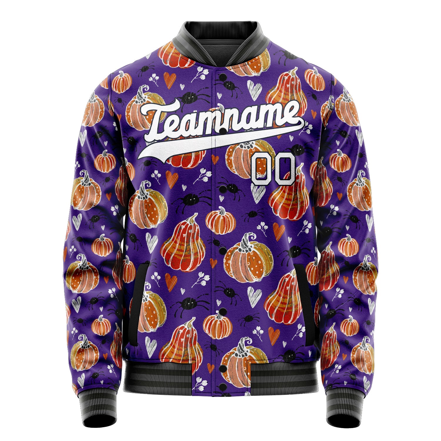 Maßgeschneidertes Lila Halloween Jacke