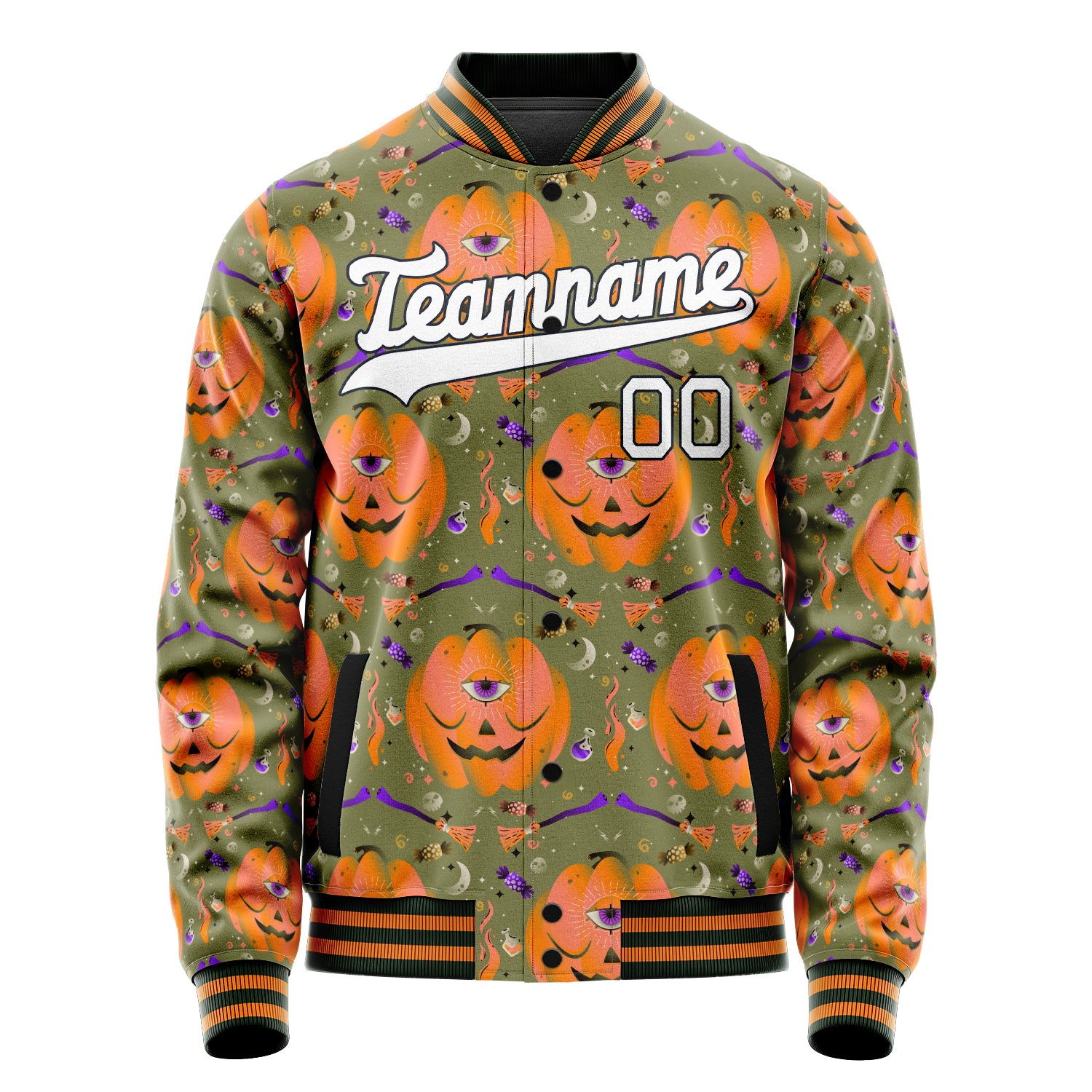 Maßgeschneidertes Grün Halloween Jacke