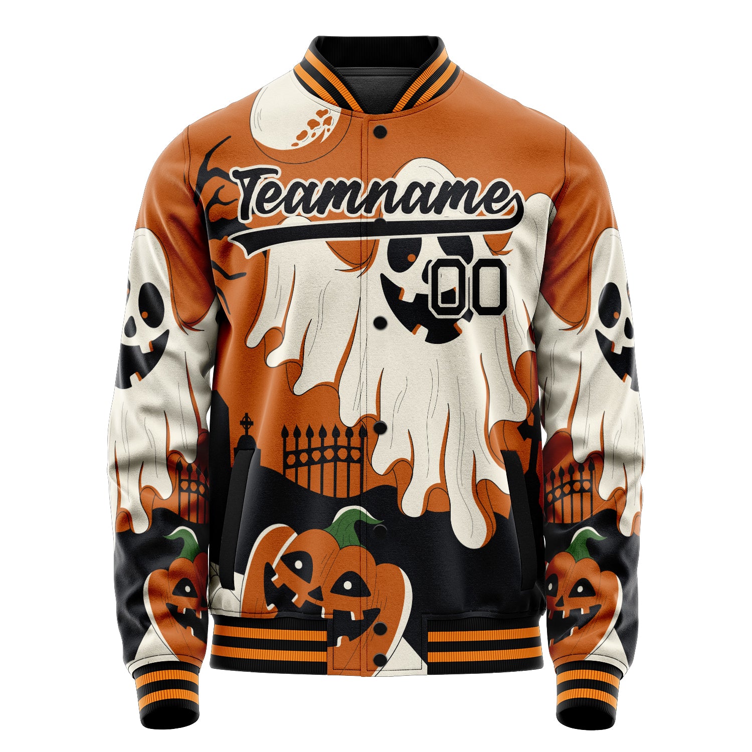 Maßgeschneidertes Braun Halloween Jacke