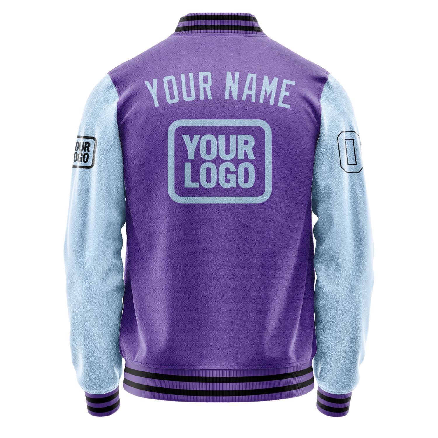 Maßgeschneidertes Lavendel Hellblau Jacke JA232308231717080817