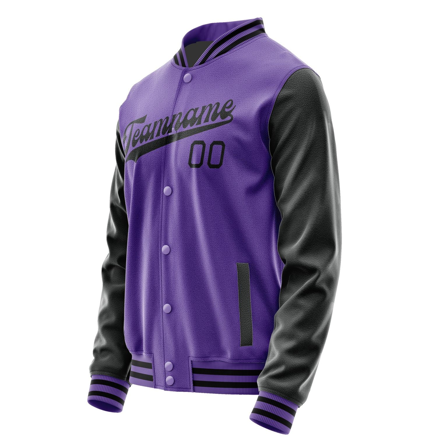 Maßgeschneidertes Lavendel Schwarz Jacke JA2323172317B31717
