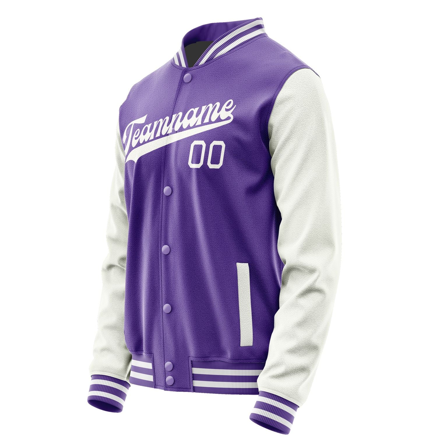 Maßgeschneidertes Lavendel Weiß Jacke JA2323182318B31818