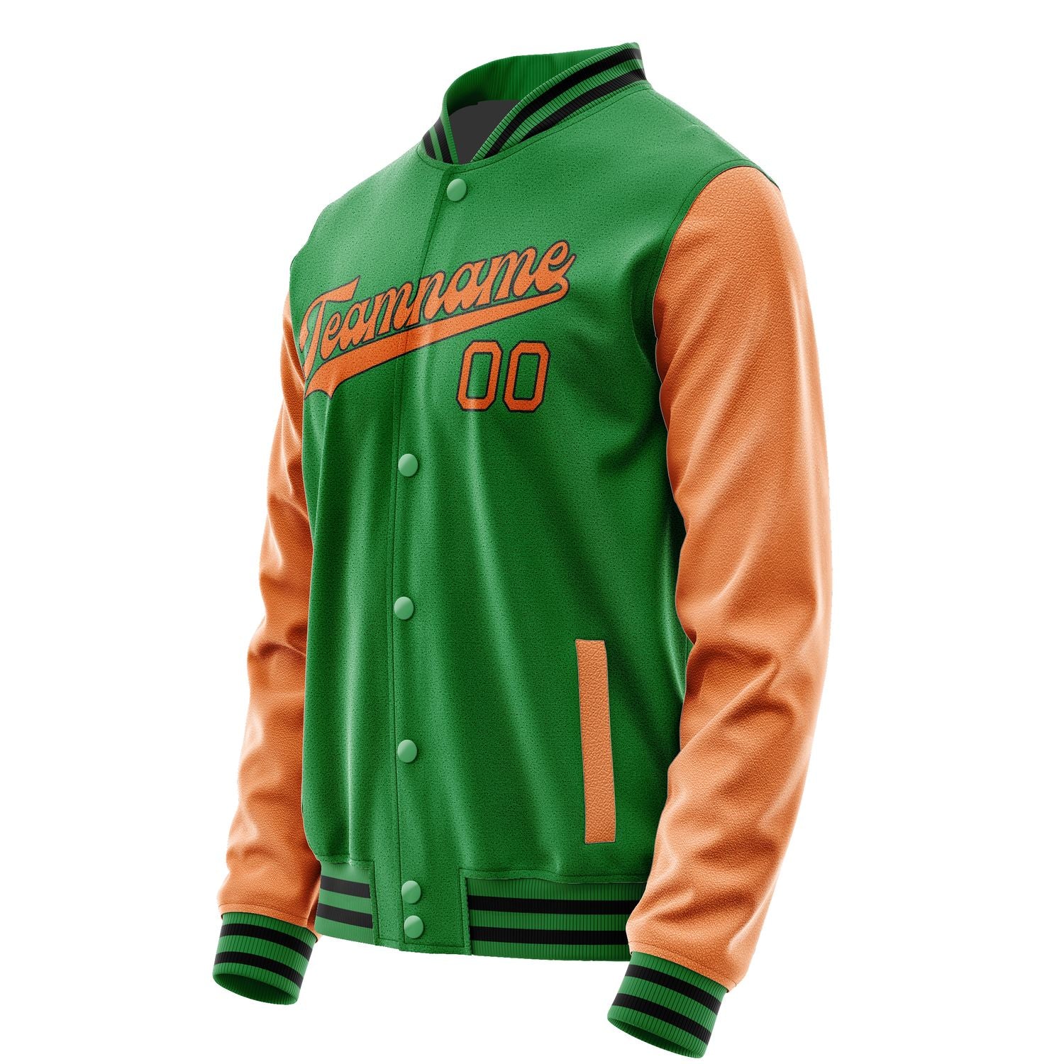 Maßgeschneidertes Smaragdgrün Orange Jacke JA2424282417B31728