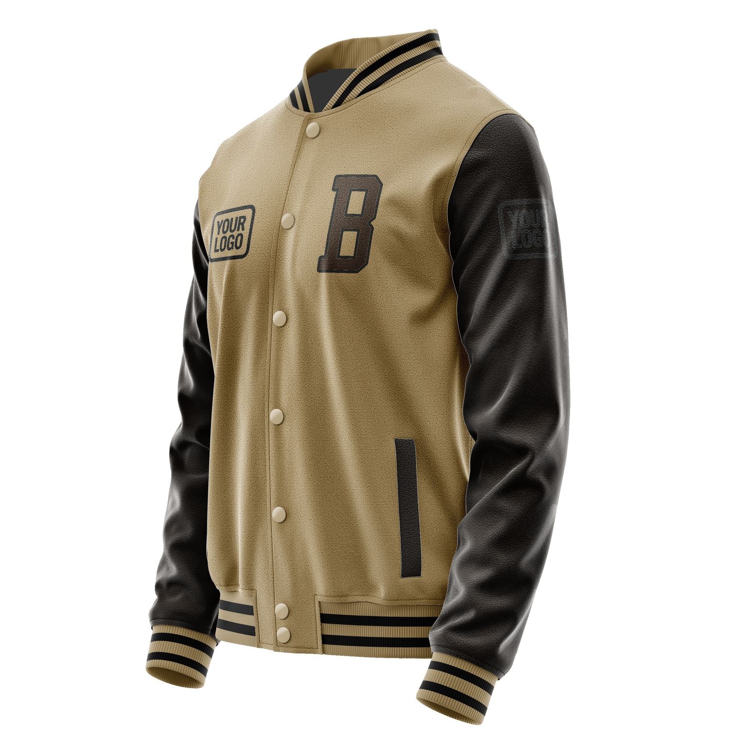 Maßgeschneidertes Hellkhaki Braun Jacke JA252501251717010117