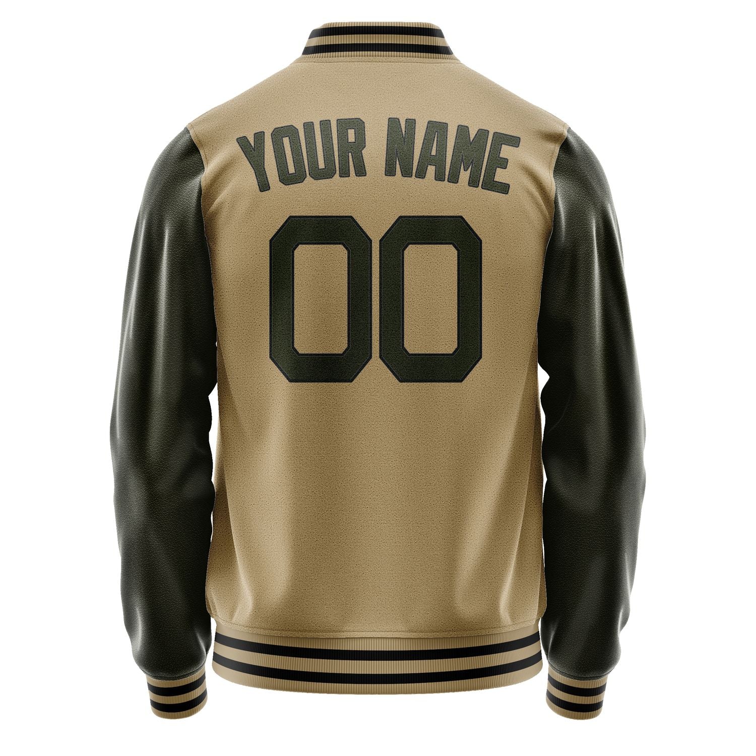 Maßgeschneidertes Hellkhaki Dunkles Oliv Jacke JA2525022517B21702