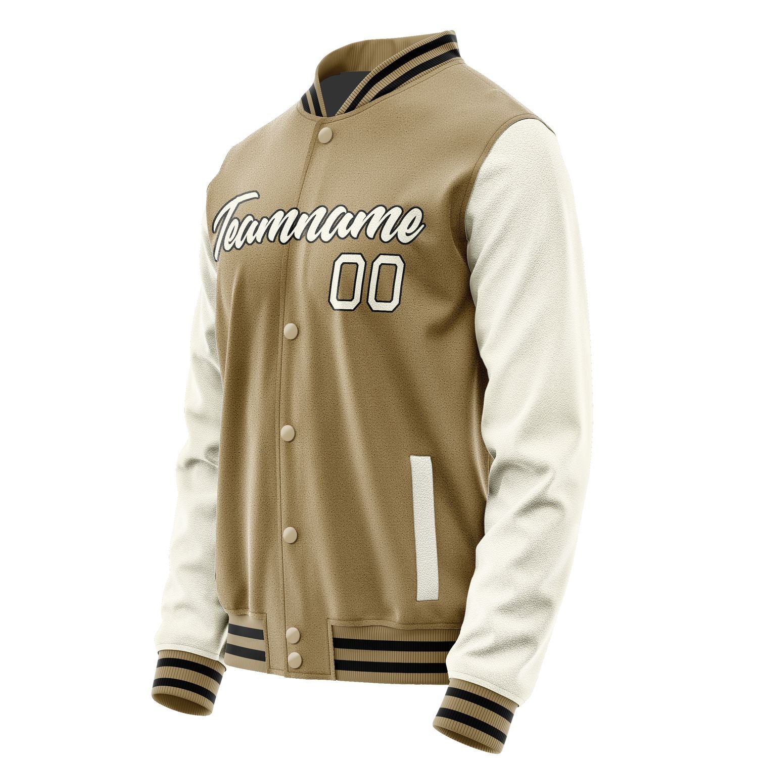 Maßgeschneidertes Hellkhaki Beige Jacke JA2525032517B21703