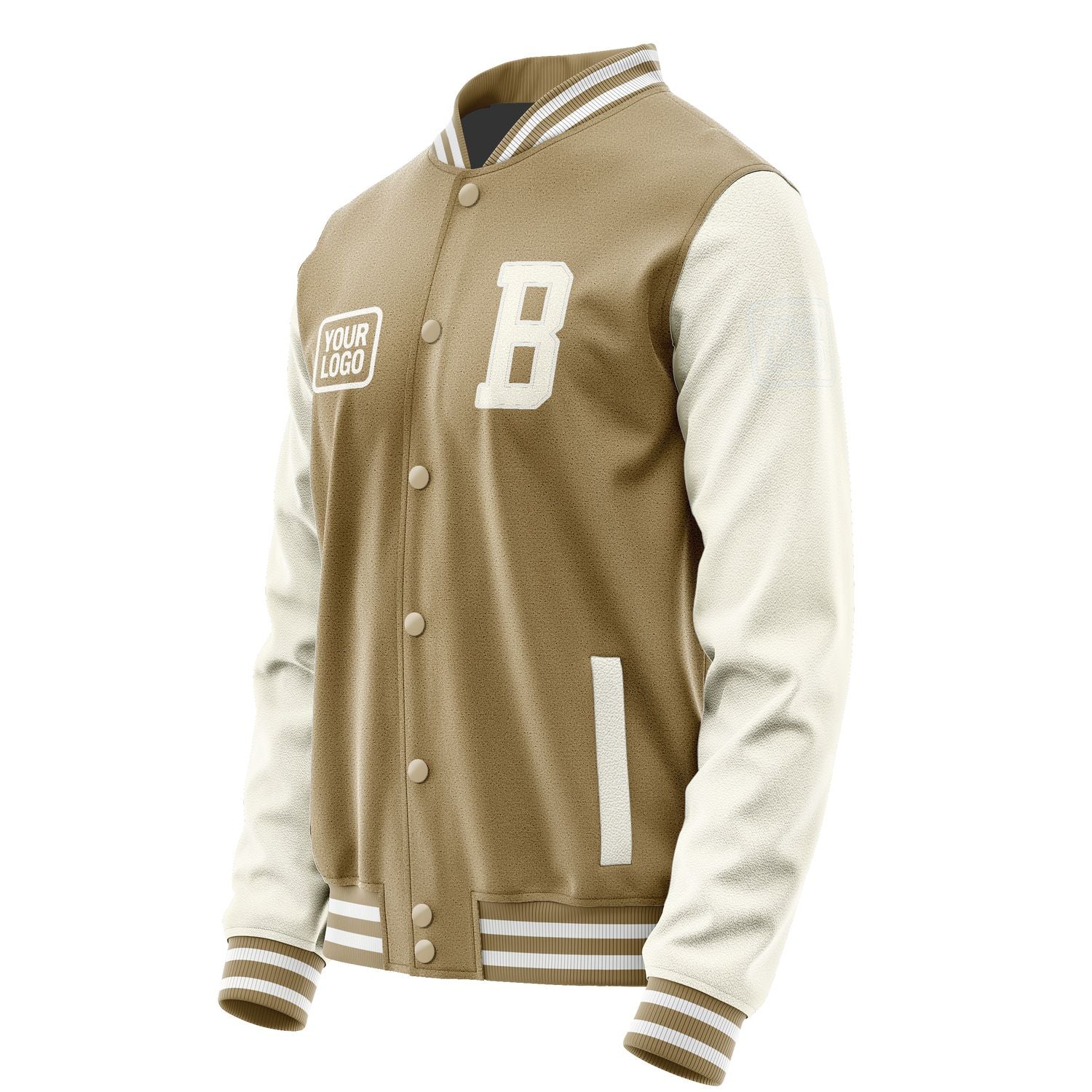 Maßgeschneidertes Hellkhaki Beige Jacke JA252503251818030318