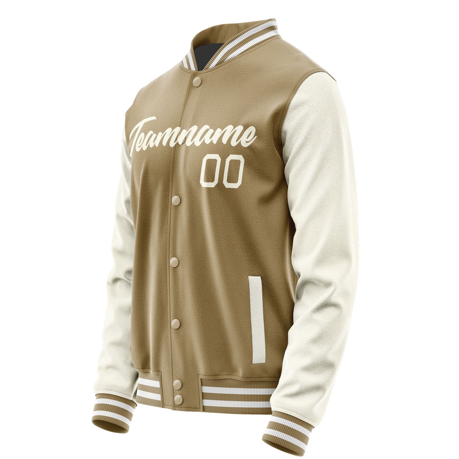 Maßgeschneidertes Hellkhaki Beige Jacke JA2525032518B21803