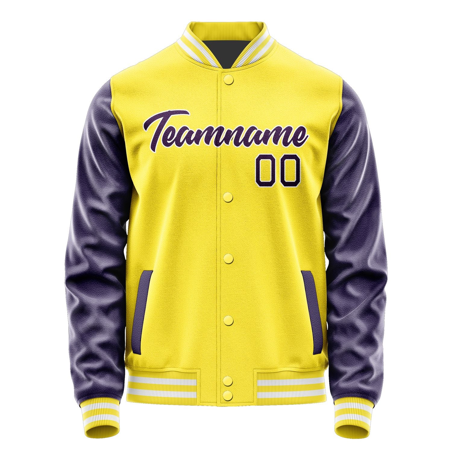 Maßgeschneidertes Blassgelb Lila Jacke JA2626072618B21807