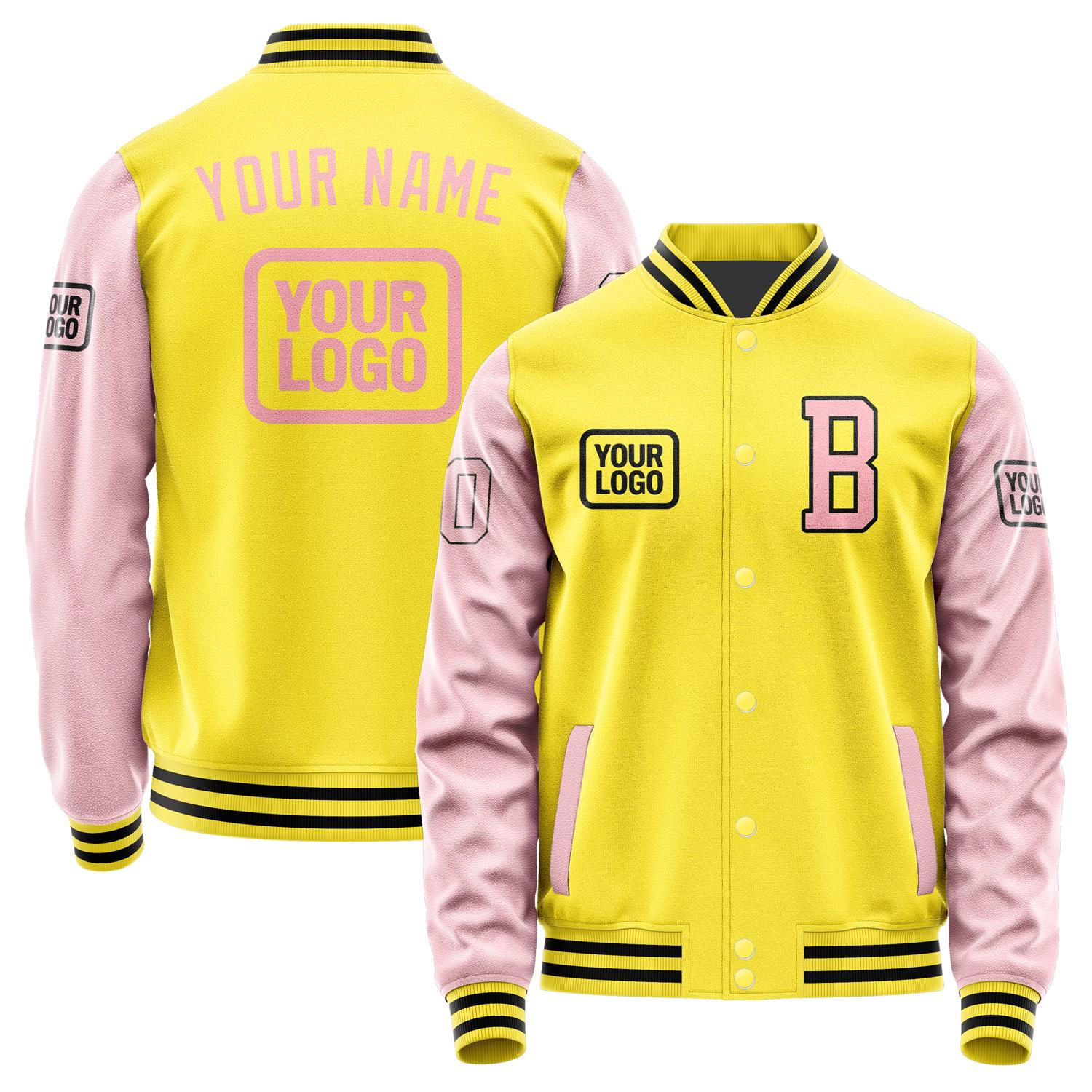 Maßgeschneidertes Blassgelb Rosa Jacke JA262621261717212117