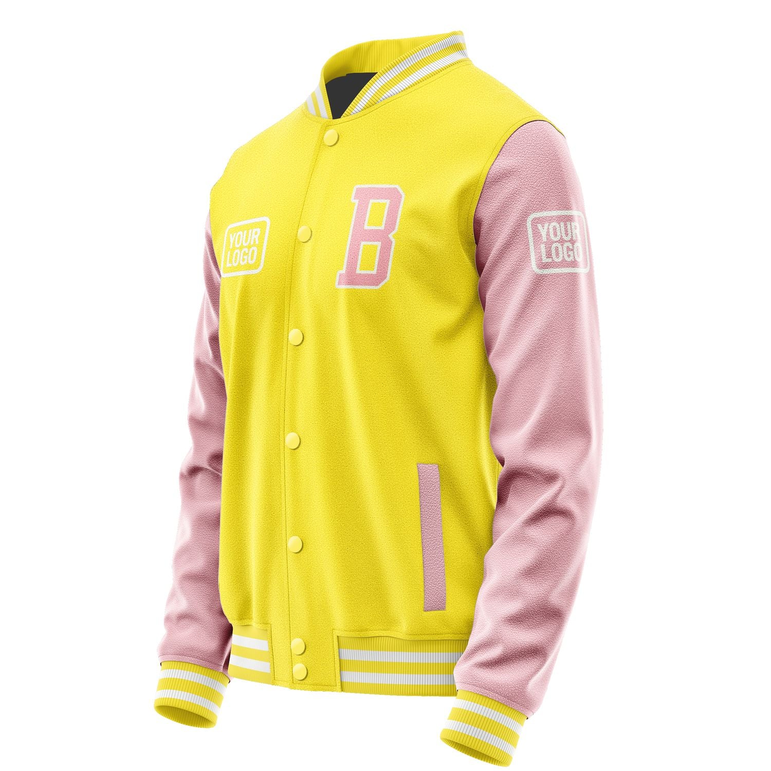 Maßgeschneidertes Blassgelb Rosa Jacke JA262621261818212118