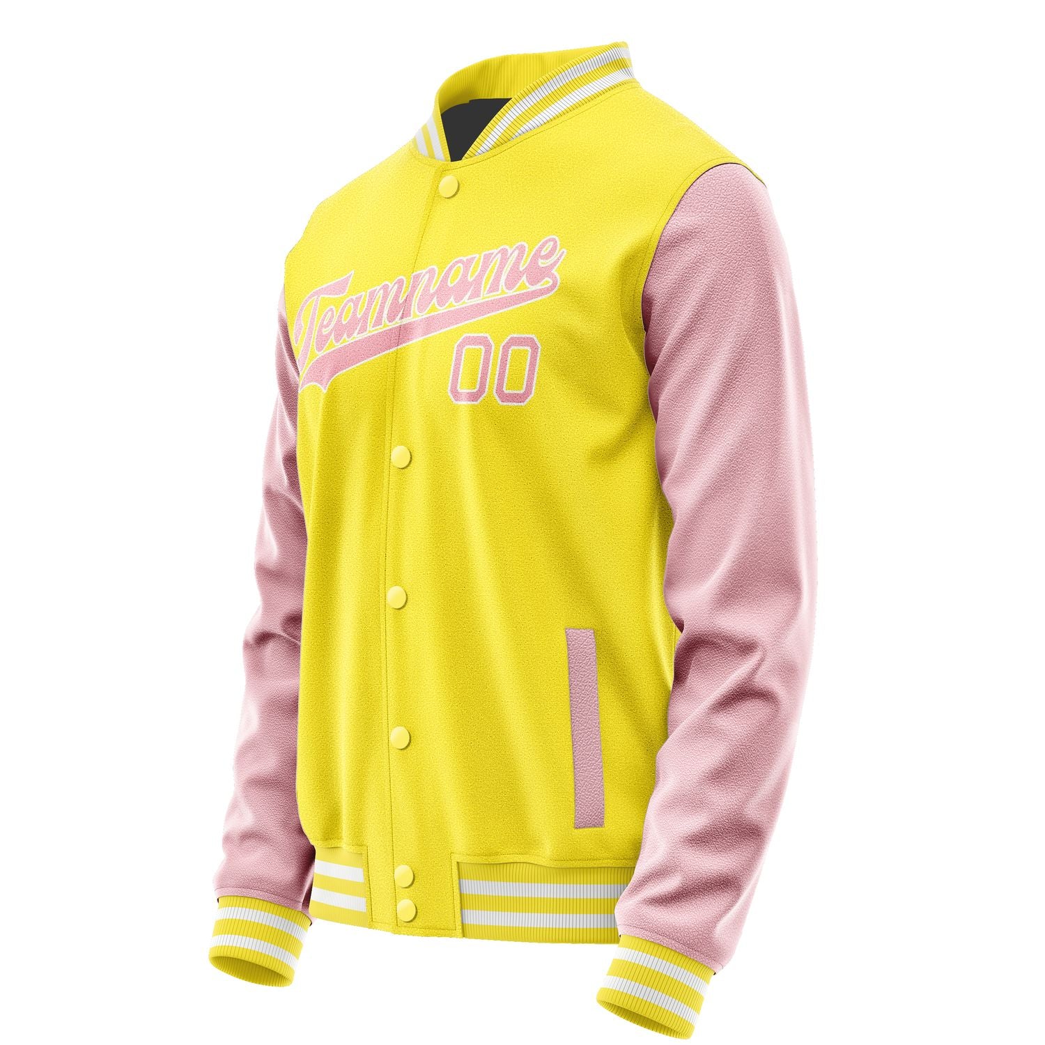 Maßgeschneidertes Blassgelb Rosa Jacke JA2626212618B31821