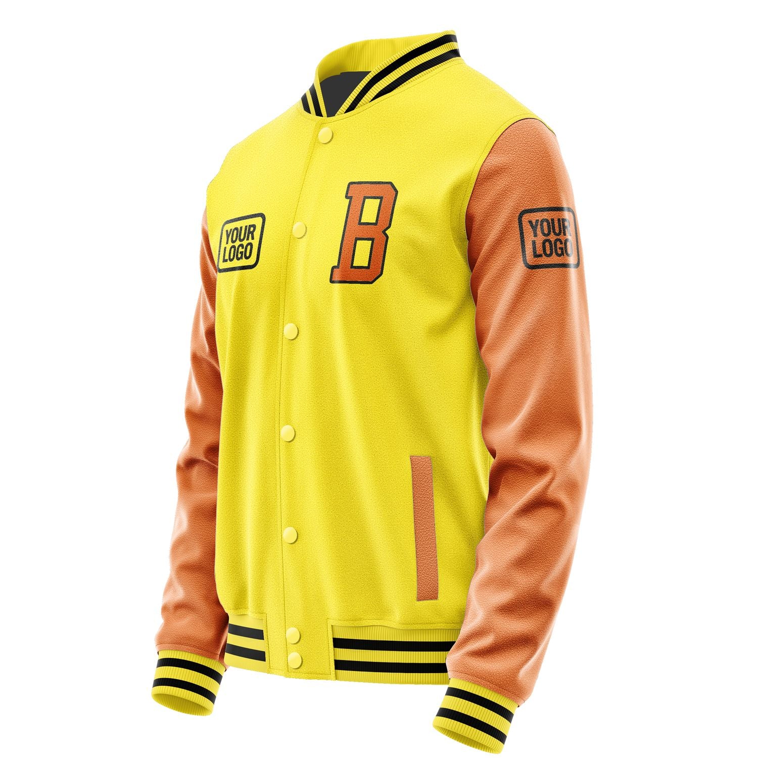 Maßgeschneidertes Blassgelb Orange Jacke JA262628261717282817