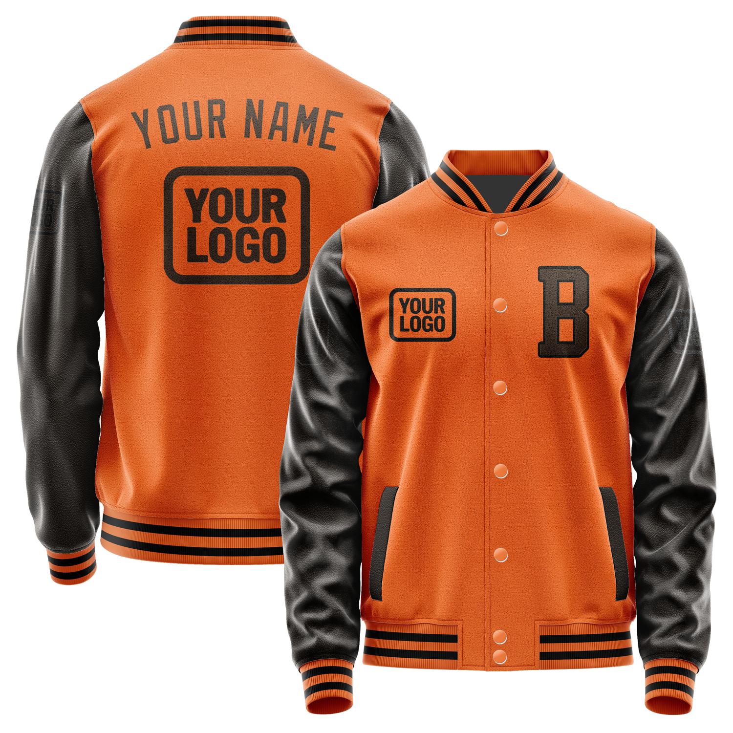 Maßgeschneidertes Orange Braun Jacke JA282801281717010117