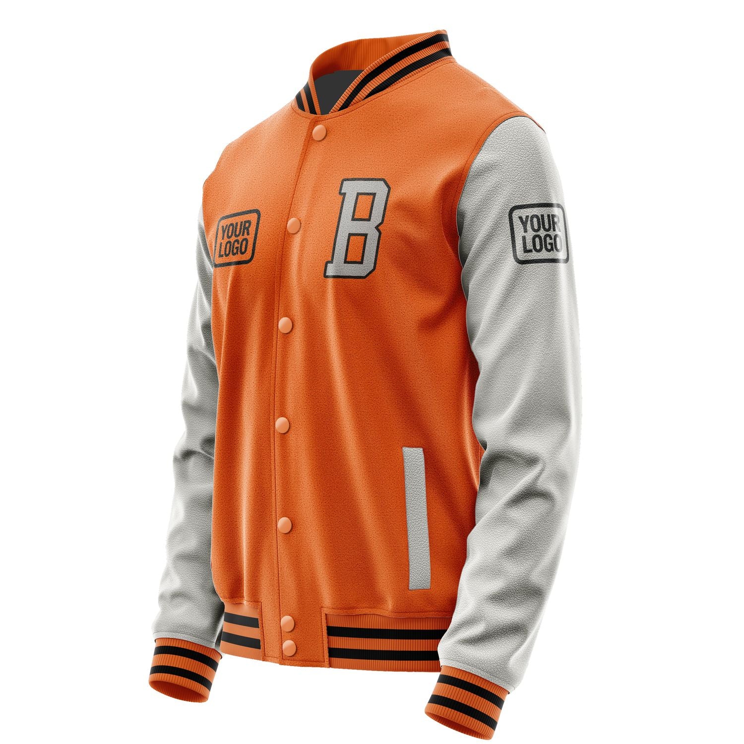 Maßgeschneidertes Orange Grau Jacke JA282804281717040417