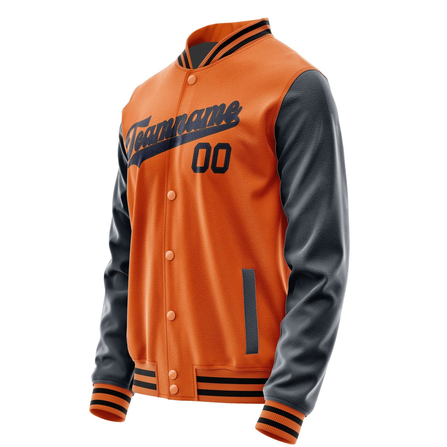 Maßgeschneidertes Orange Stahlblau Jacke JA2828112817B31711