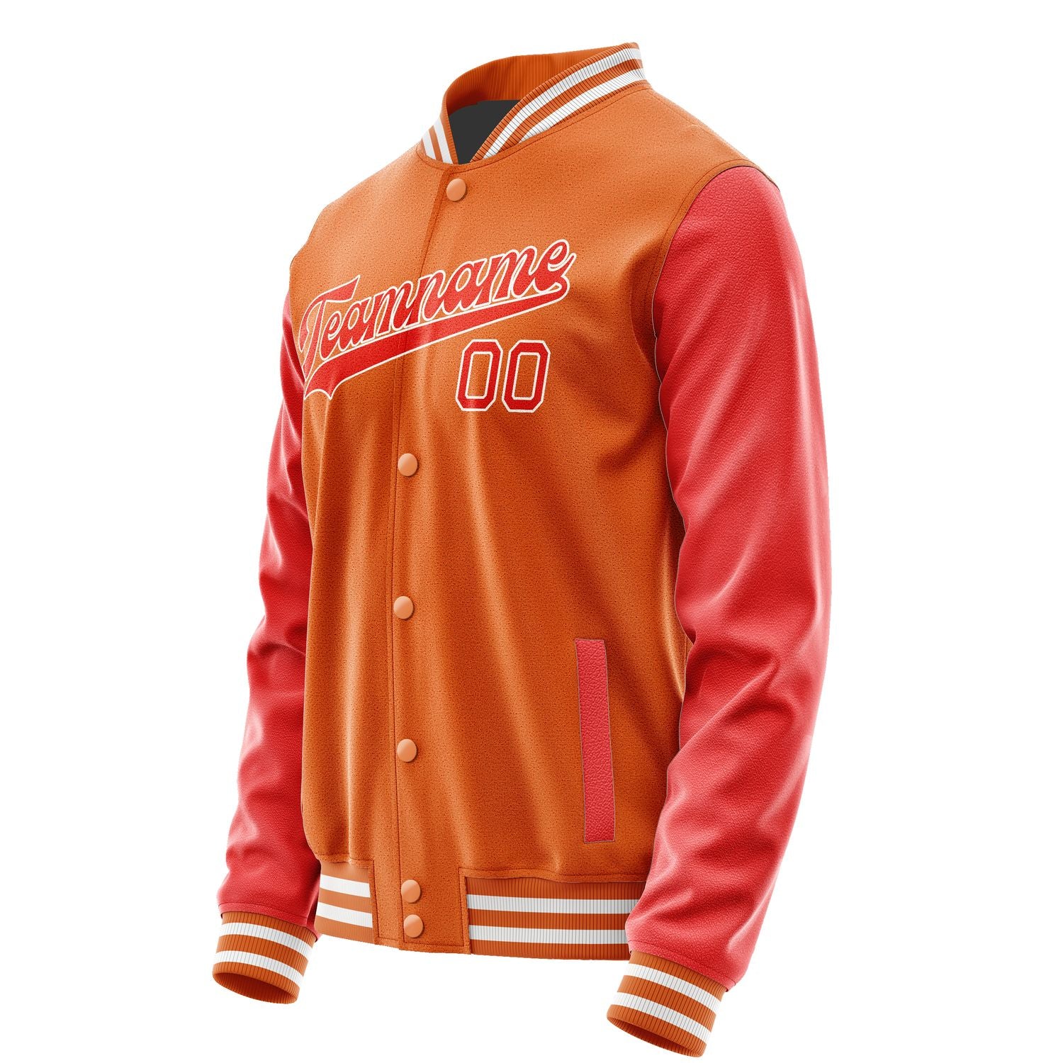 Maßgeschneidertes Orange Orangerot Jacke JA2828122818B31812