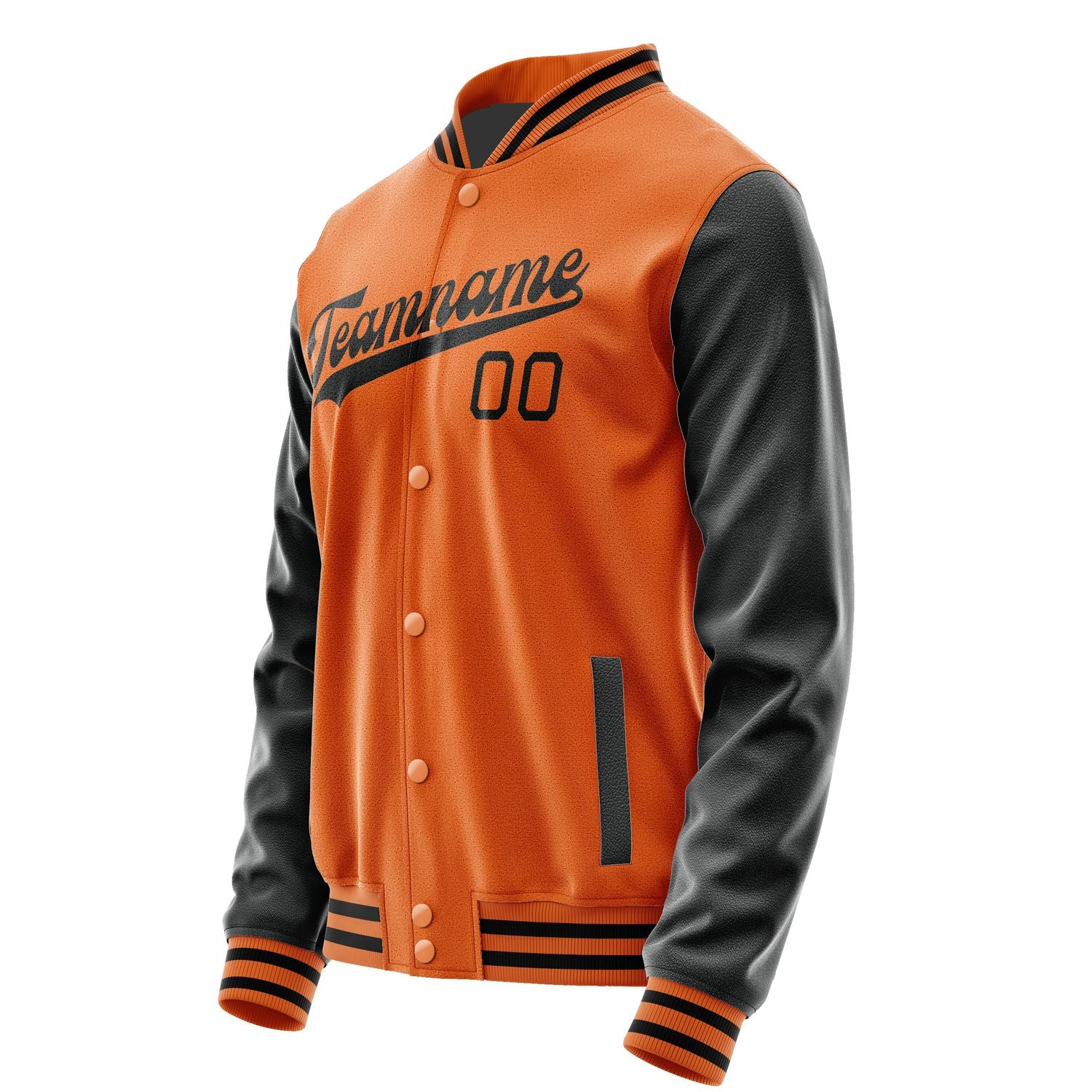 Maßgeschneidertes Orange Schwarz Jacke JA2828172817B31717