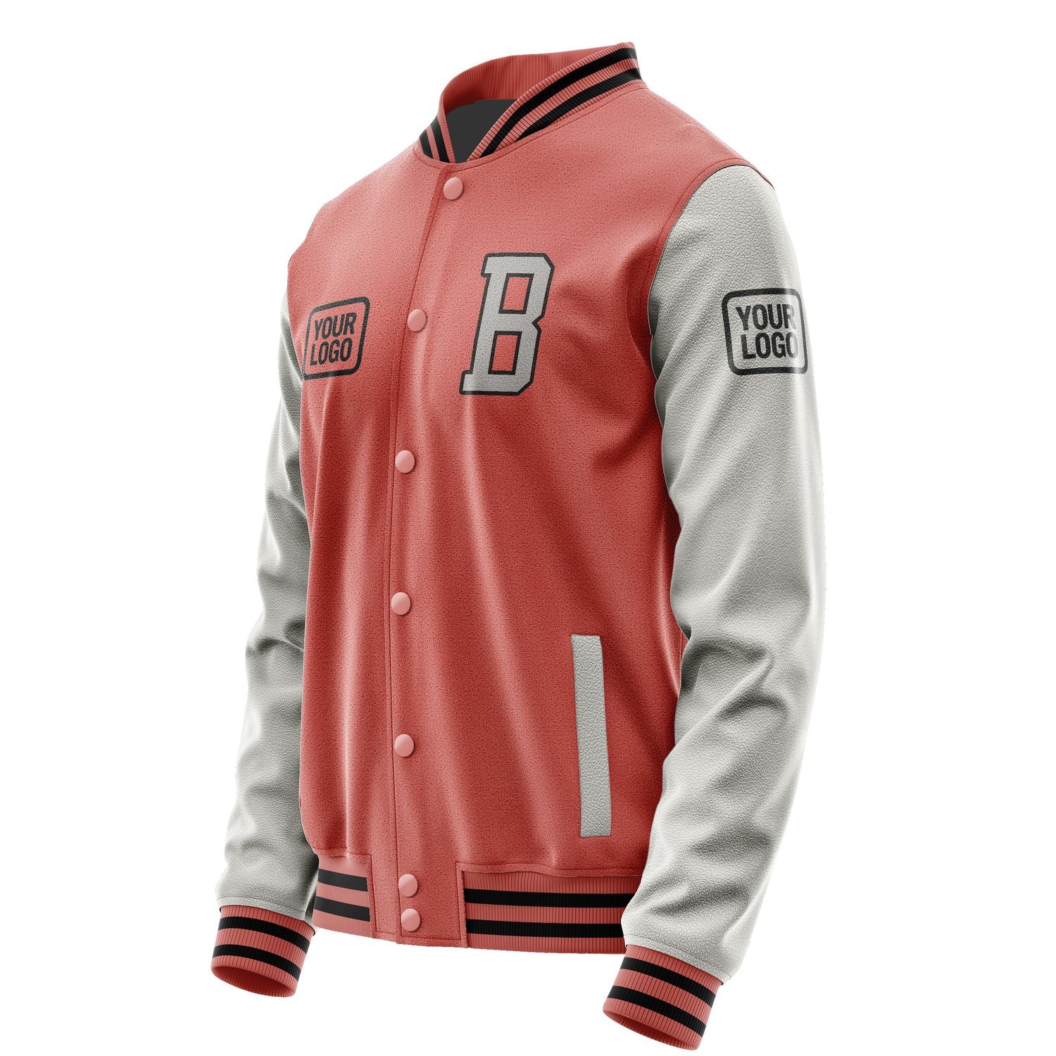 Maßgeschneidertes Kupferrose Grau Jacke JA292904291717040417