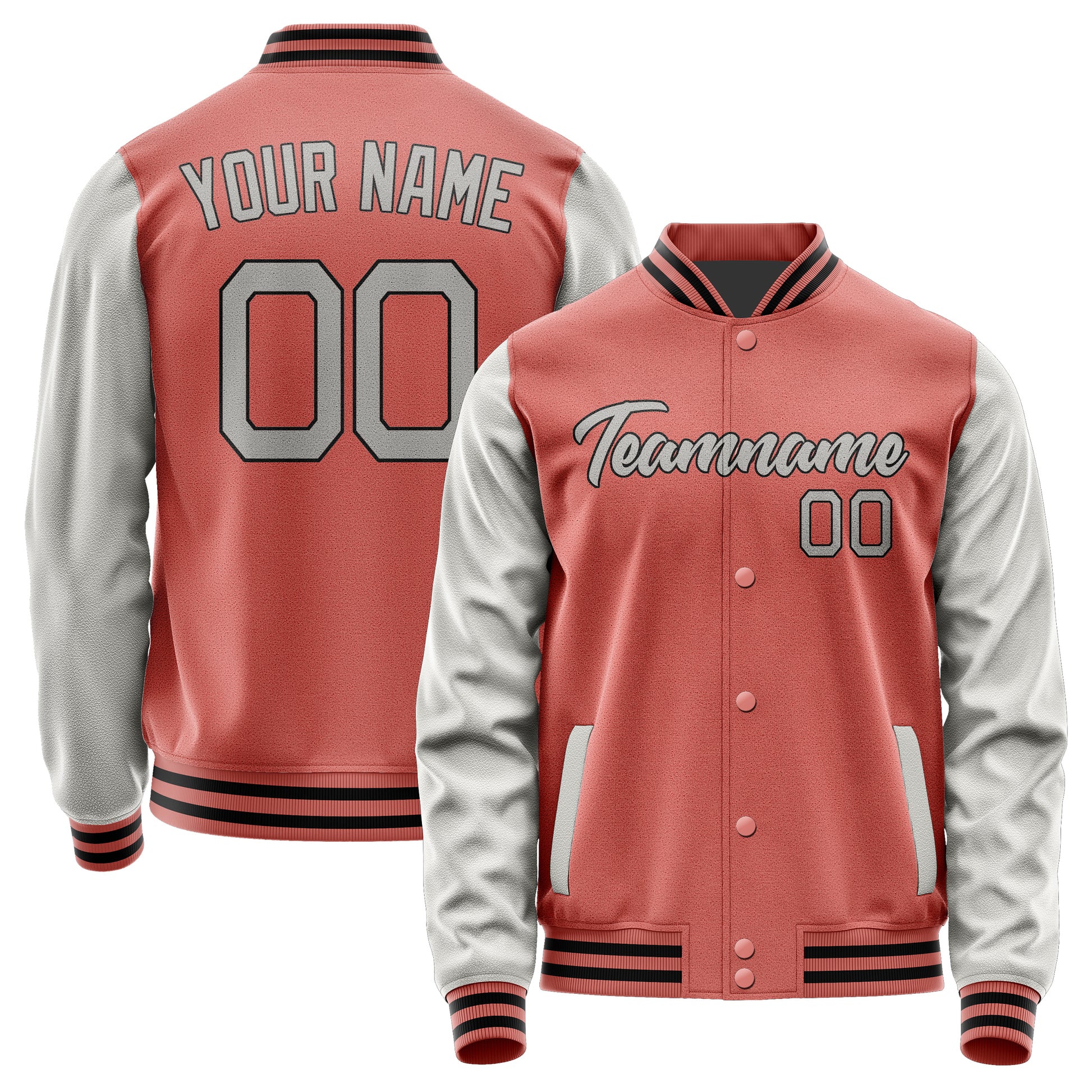 Maßgeschneidertes Kupferrose Grau Jacke JA2929042917B21704