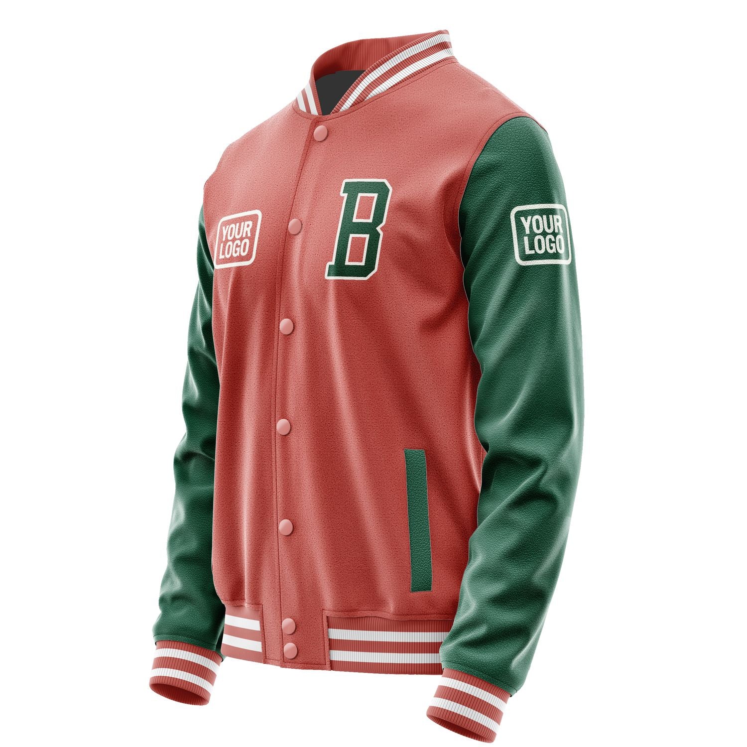 Maßgeschneidertes Kupferrose Moosgrün Jacke JA292905291818050518