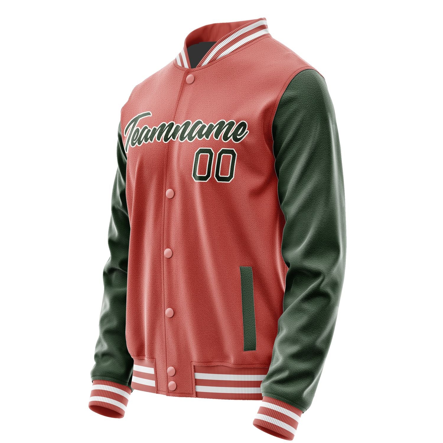 Maßgeschneidertes Kupferrose Tannengrün Jacke JA2929062917B21706