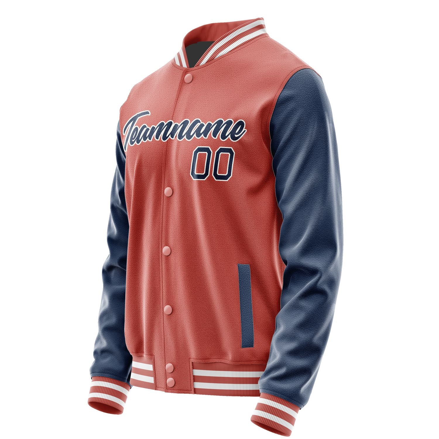 Maßgeschneidertes Kupferrose Marineblau Jacke JA2929102917B21710