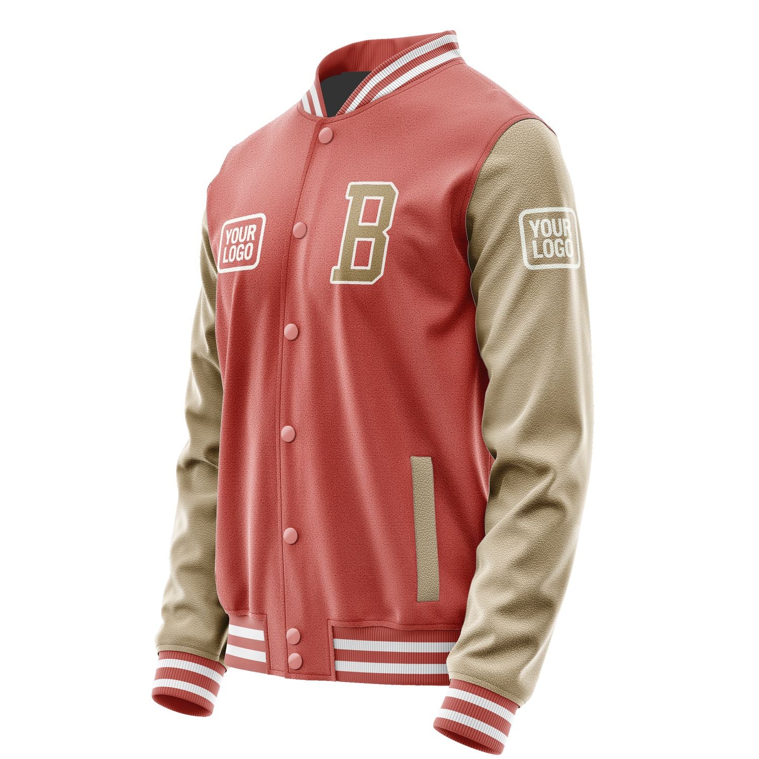 Maßgeschneidertes Kupferrose Hellkhaki Jacke JA292925291818252518