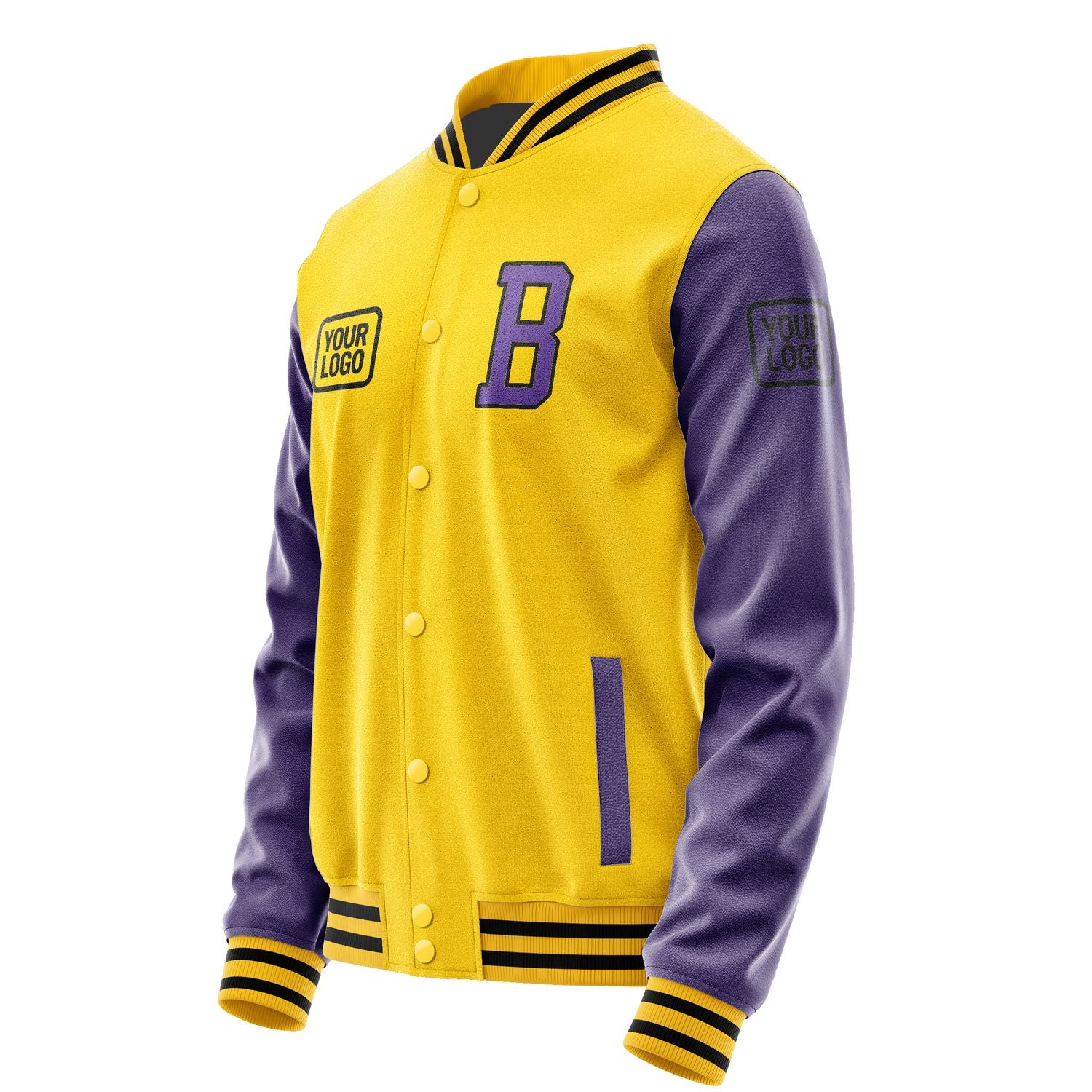 Maßgeschneidertes Gold Lavendel Jacke JA303023301717232317