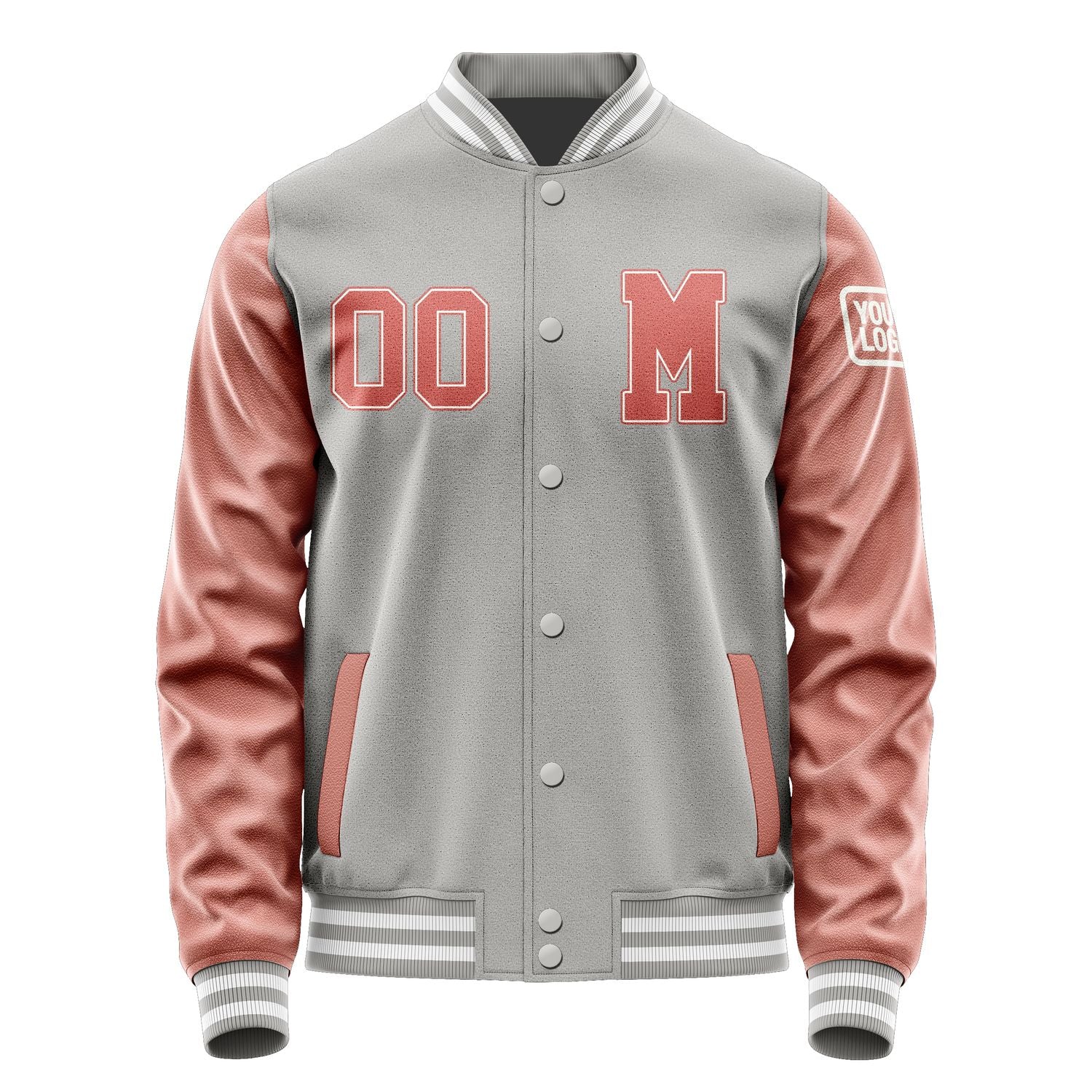 Maßgeschneidertes Grau Kupferrose Jacke JB0404290418291818