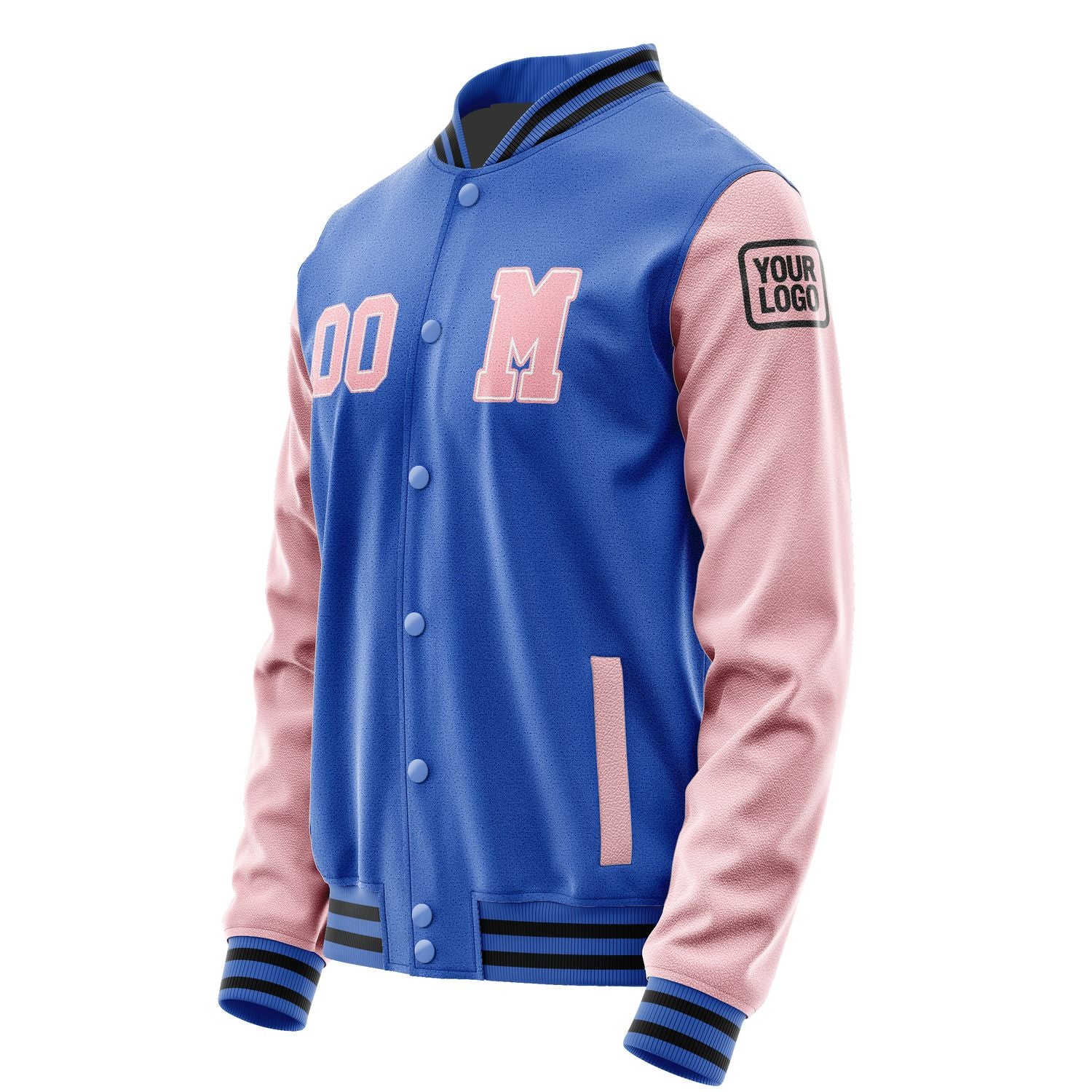 Maßgeschneidertes Himmelblau Rosa Jacke JB0909210917211817