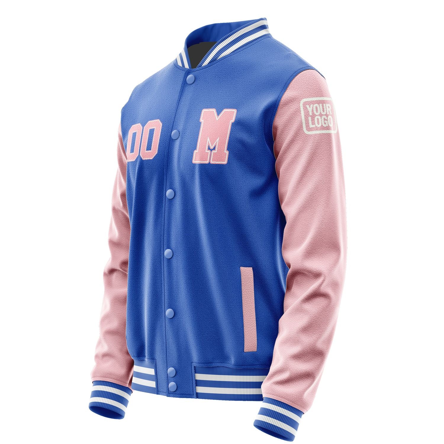 Maßgeschneidertes Himmelblau Rosa Jacke JB0909210918211818